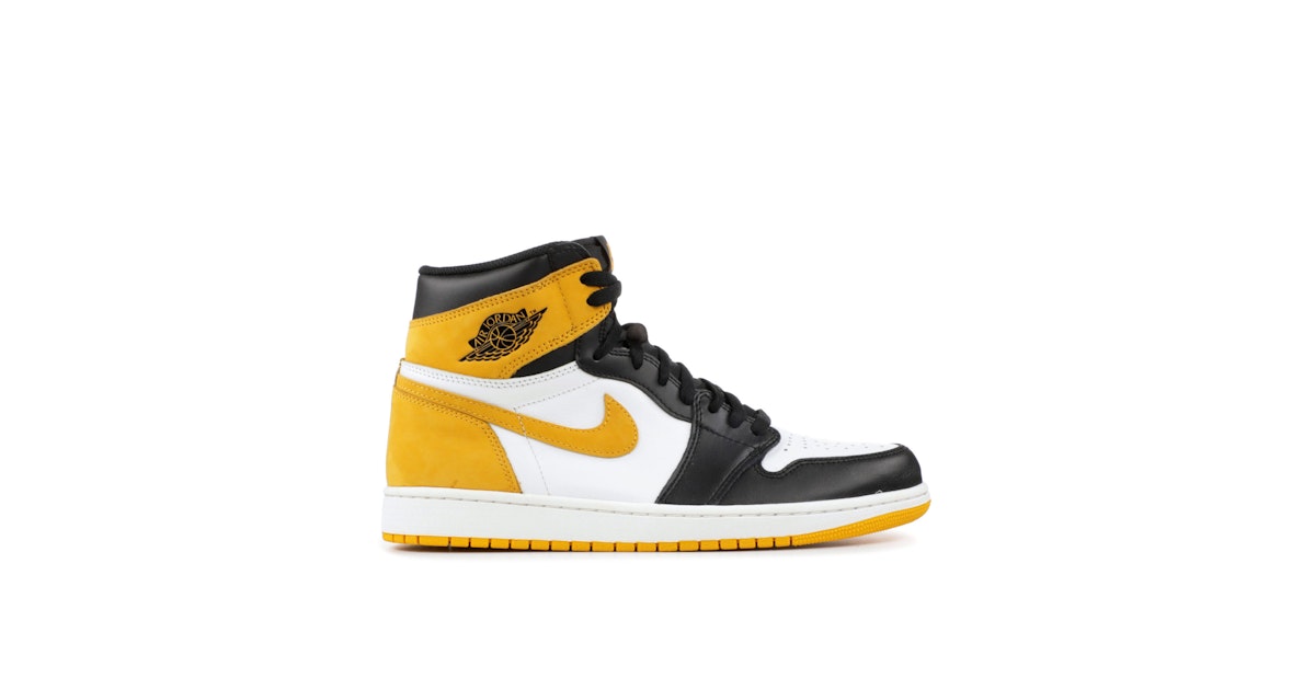 Air Jordan Retro High OG Yellow Ochre 555088-109 Laced
