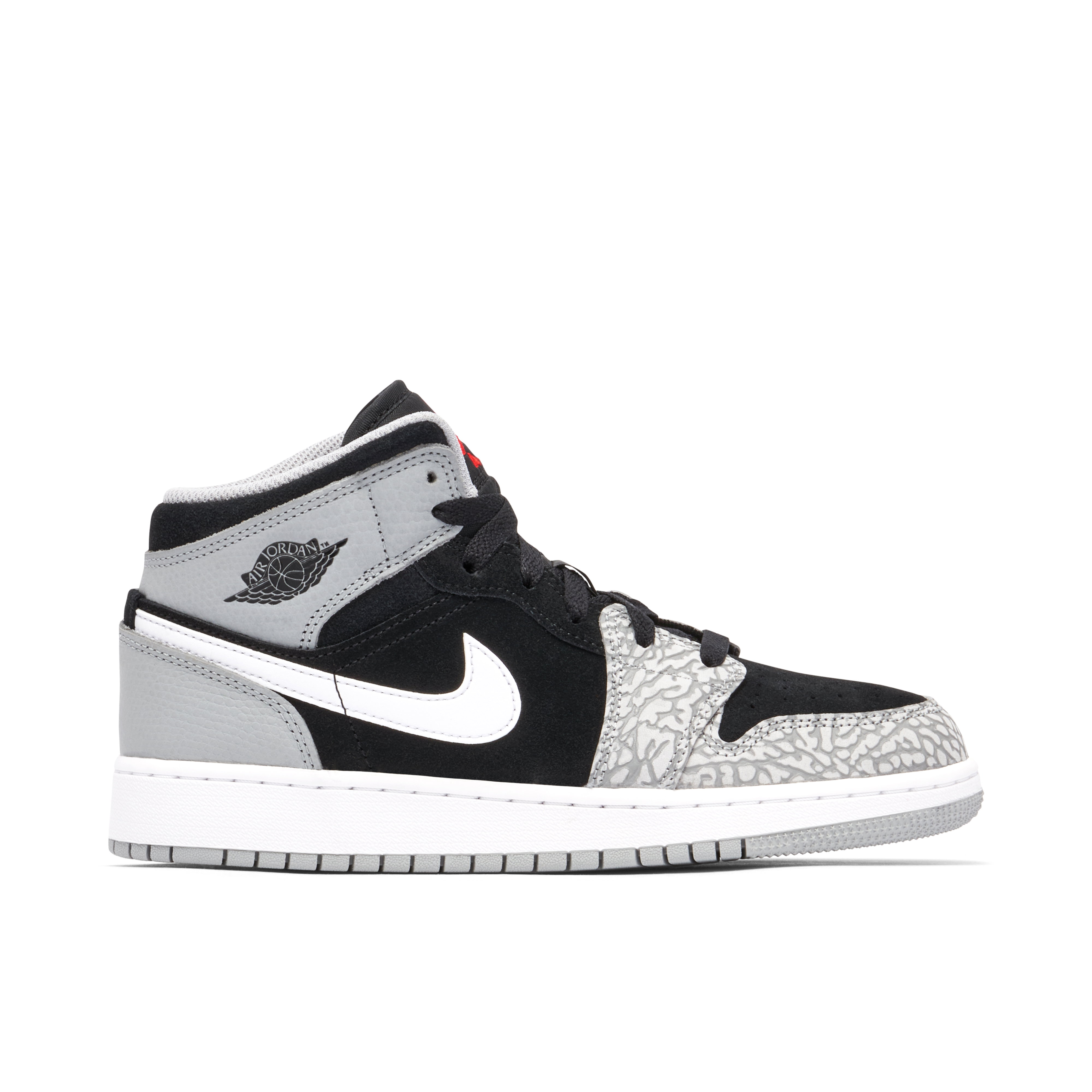 New Nike Air Jordan 1 Mid SE Elephant Toe Black Grey Jordan 1 Mid SE  main image 2