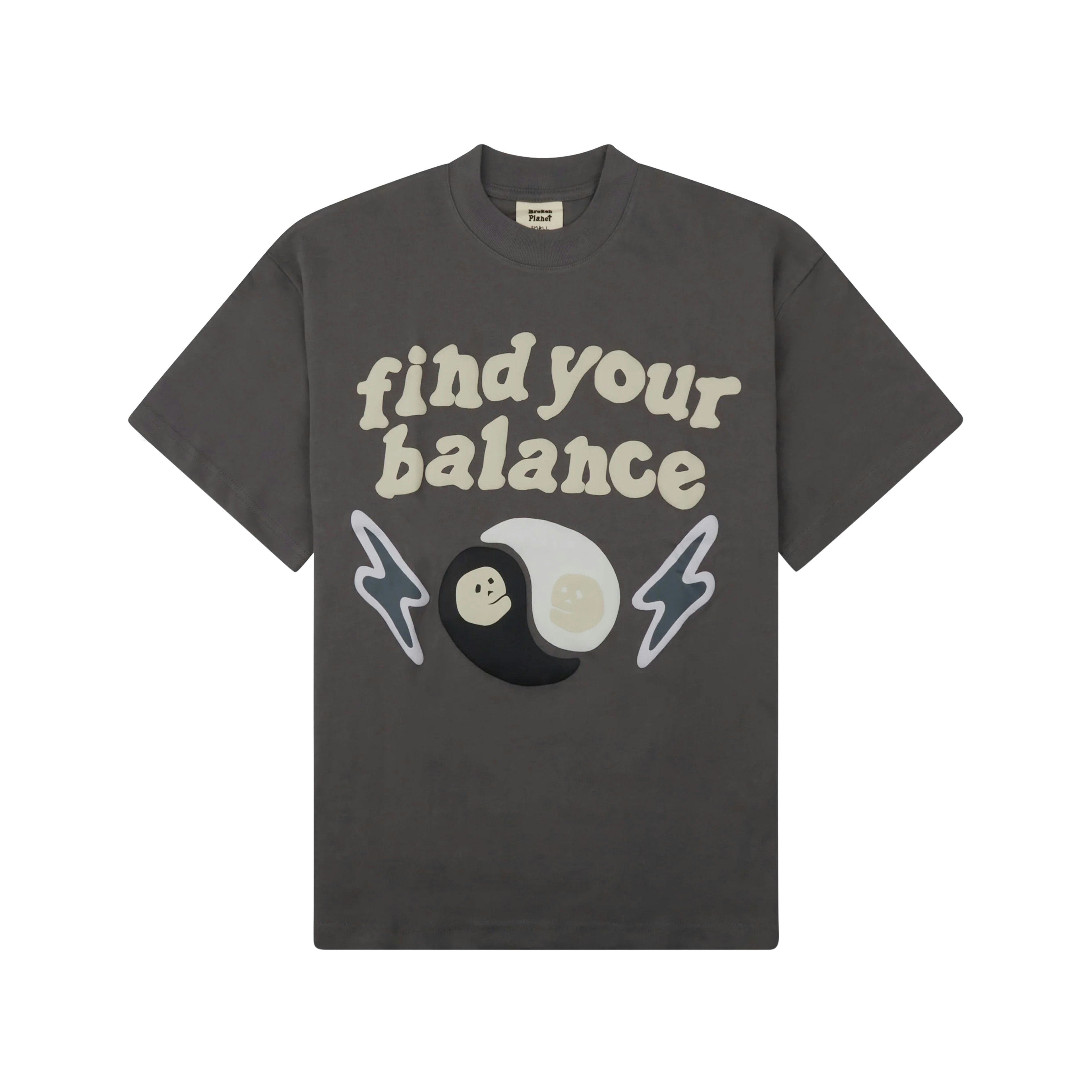 Broken Planet Find Your Balance T-shirt Ash Grey