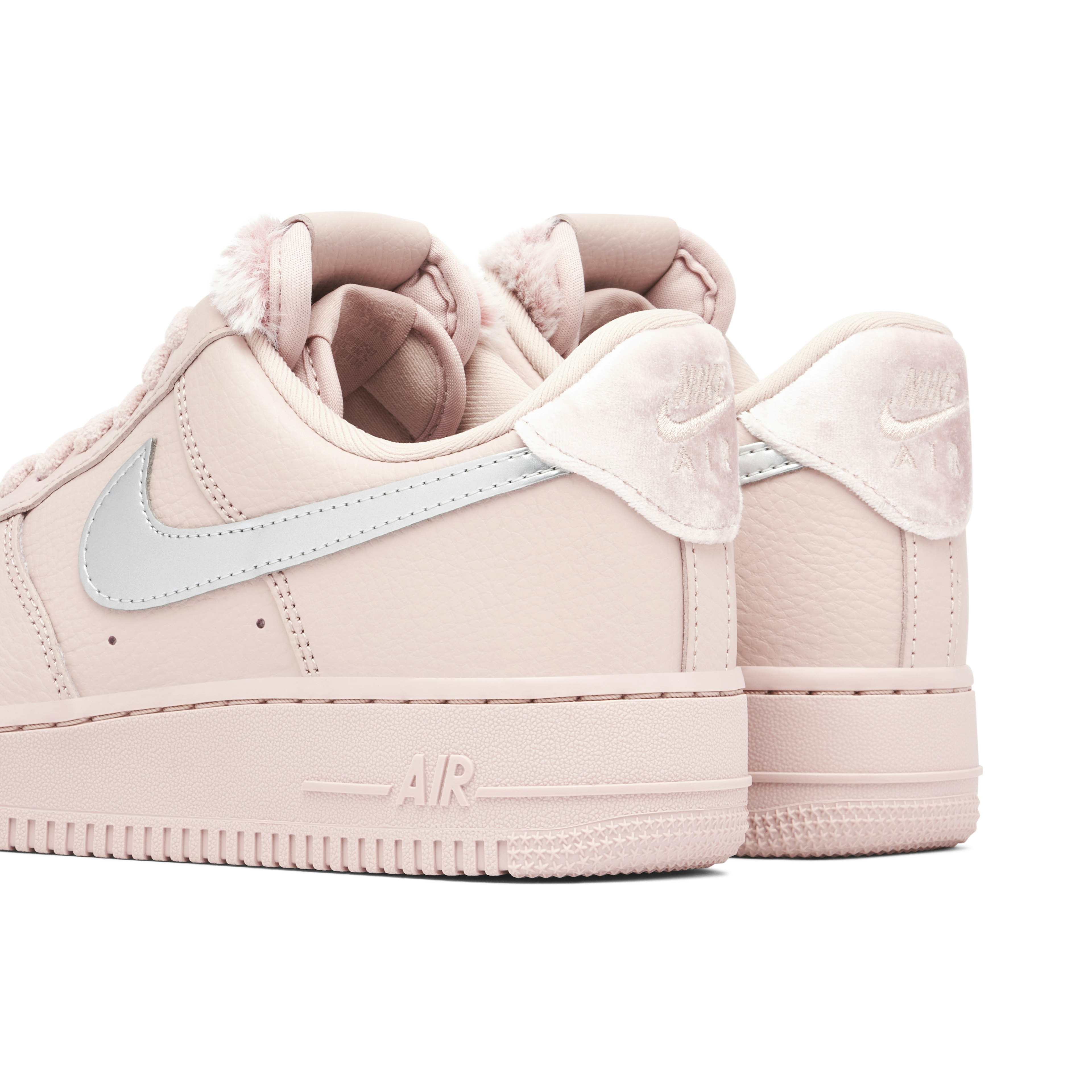 Nike Air Force 1 Pink Sherpa Femme