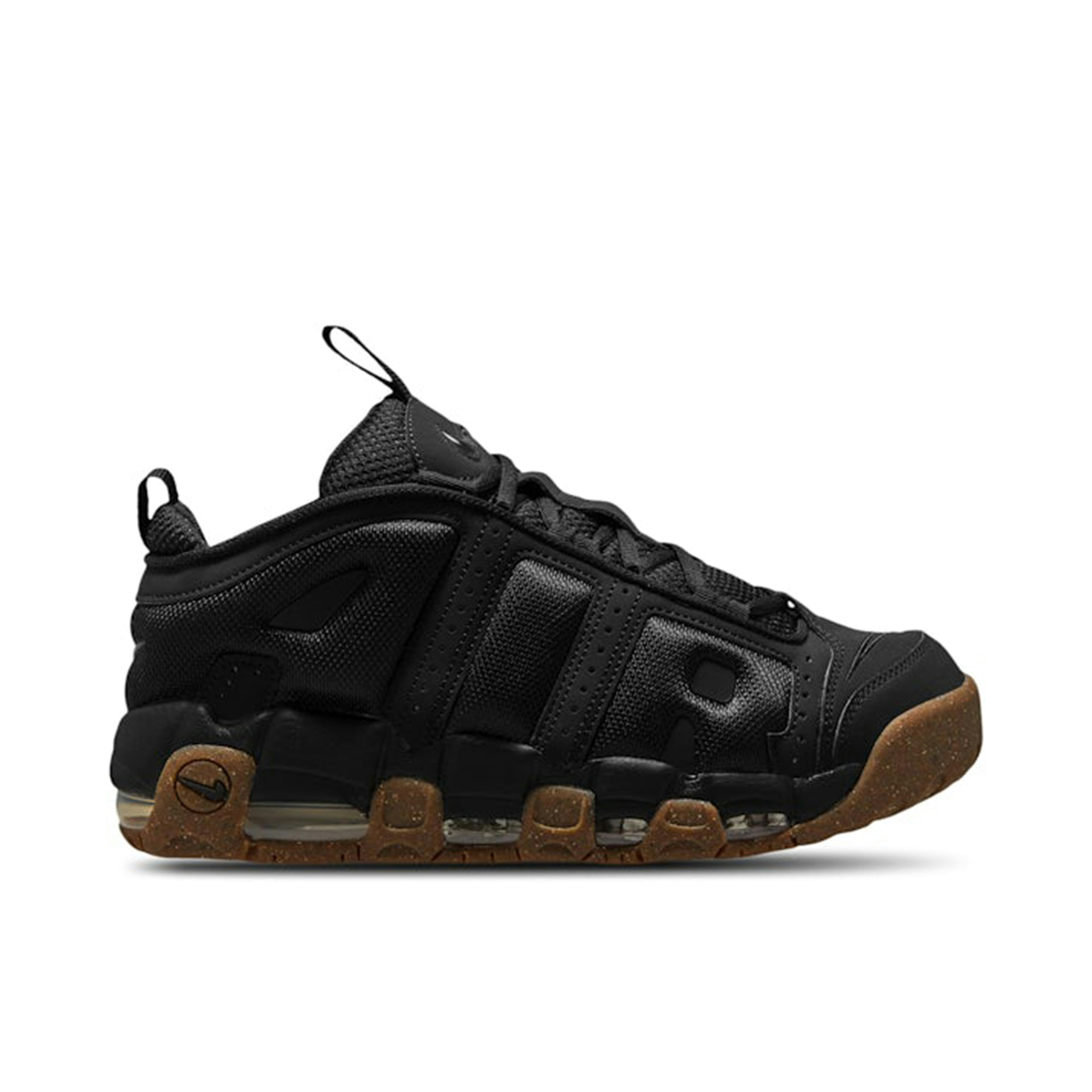 Nike Air More Uptempo Low Black Gum