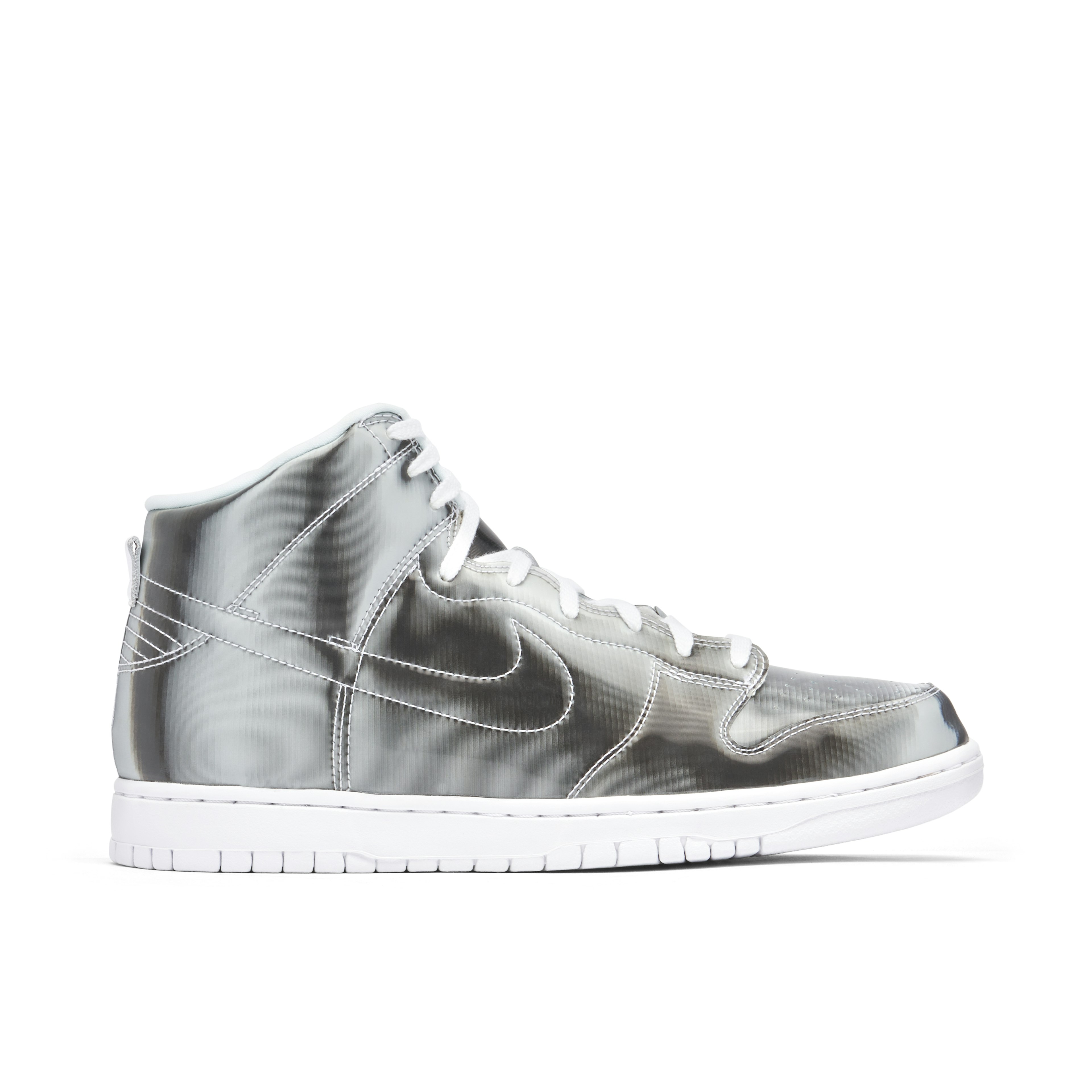 CLOT x Nike Dunk High Metallic Silver