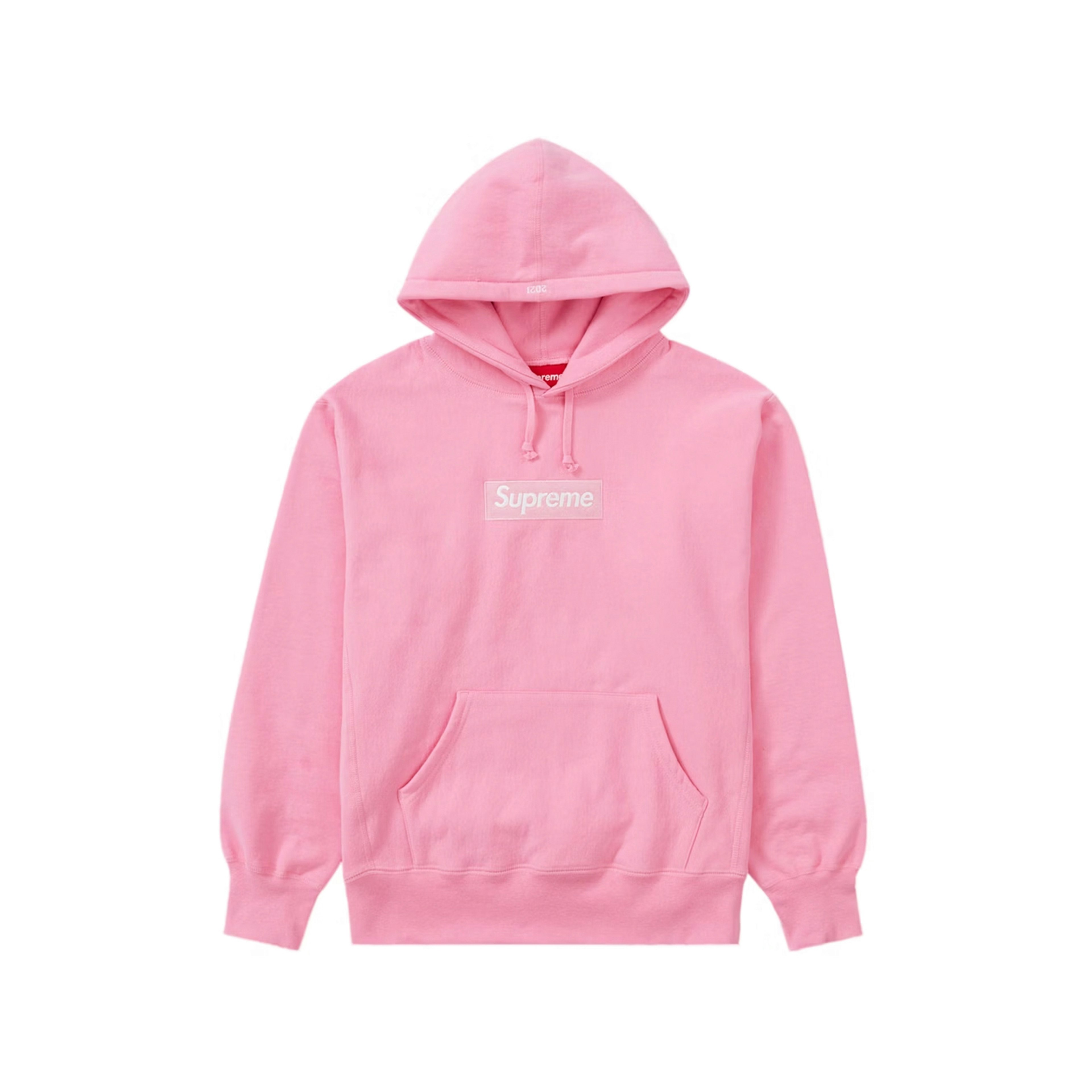 Supreme Box Logo Hooded Sweatshirt (FW21) Pink