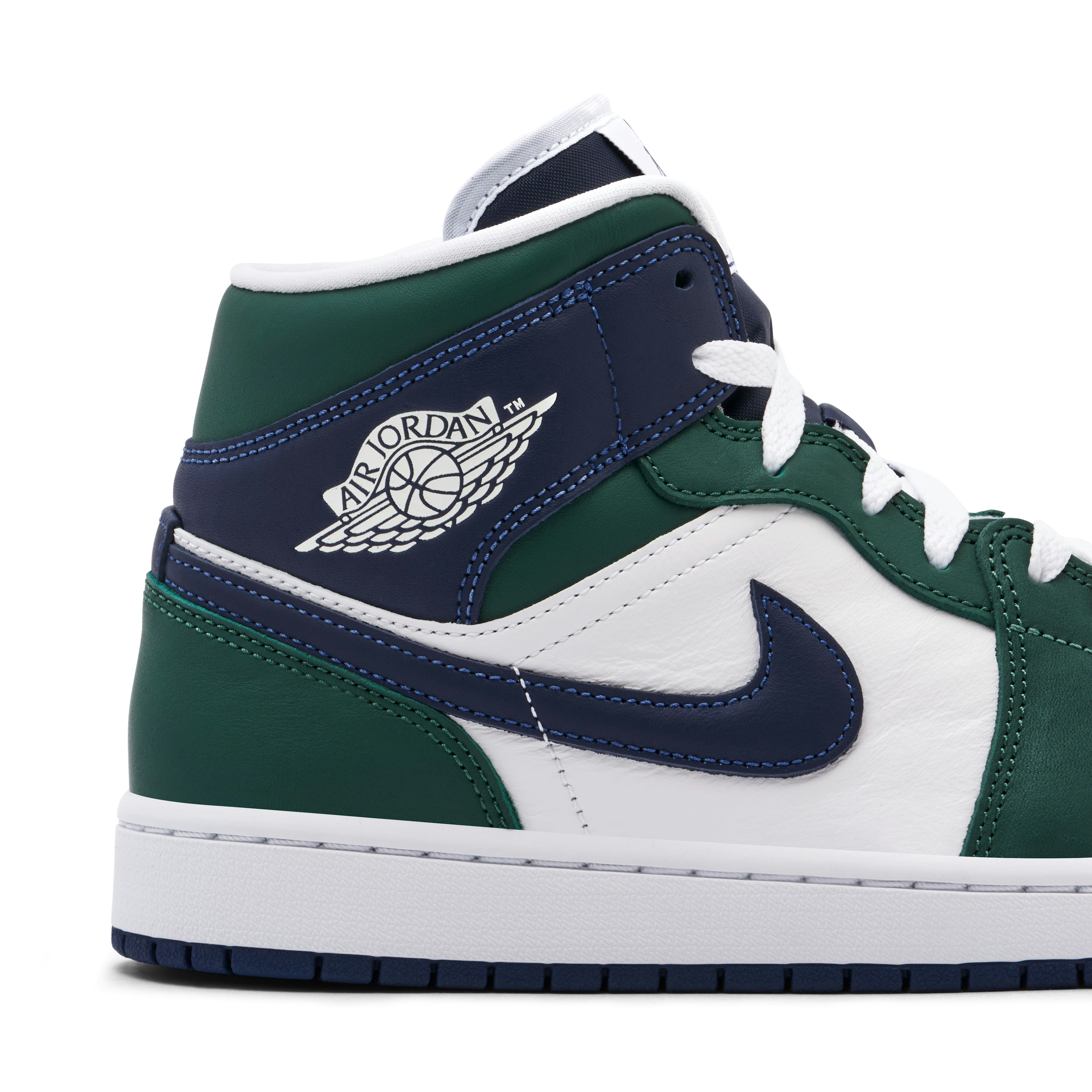 Air Jordan 1 Mid SE White Navy Green für Damen