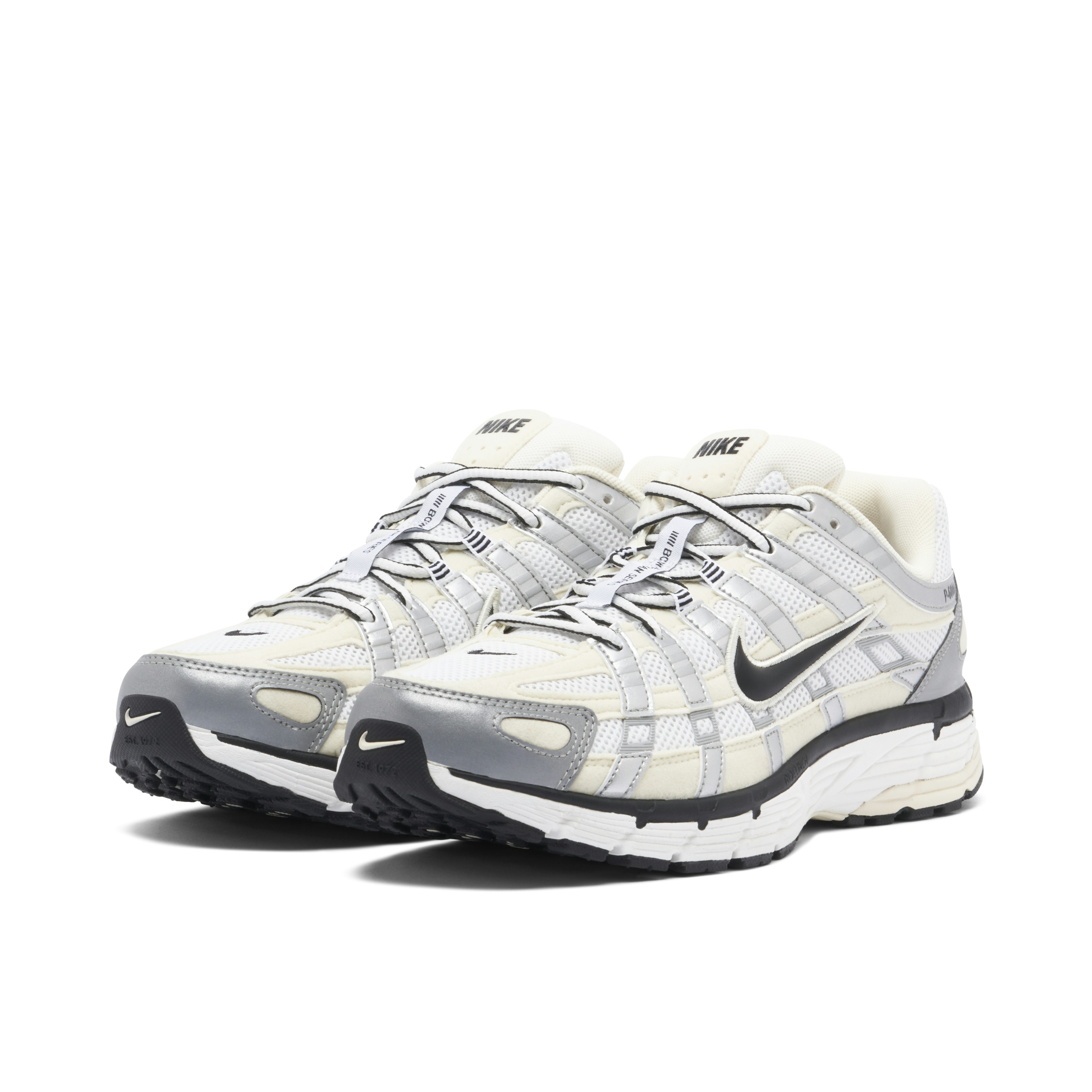Nike P-6000 Coconut Milk Metallic Silver Womens