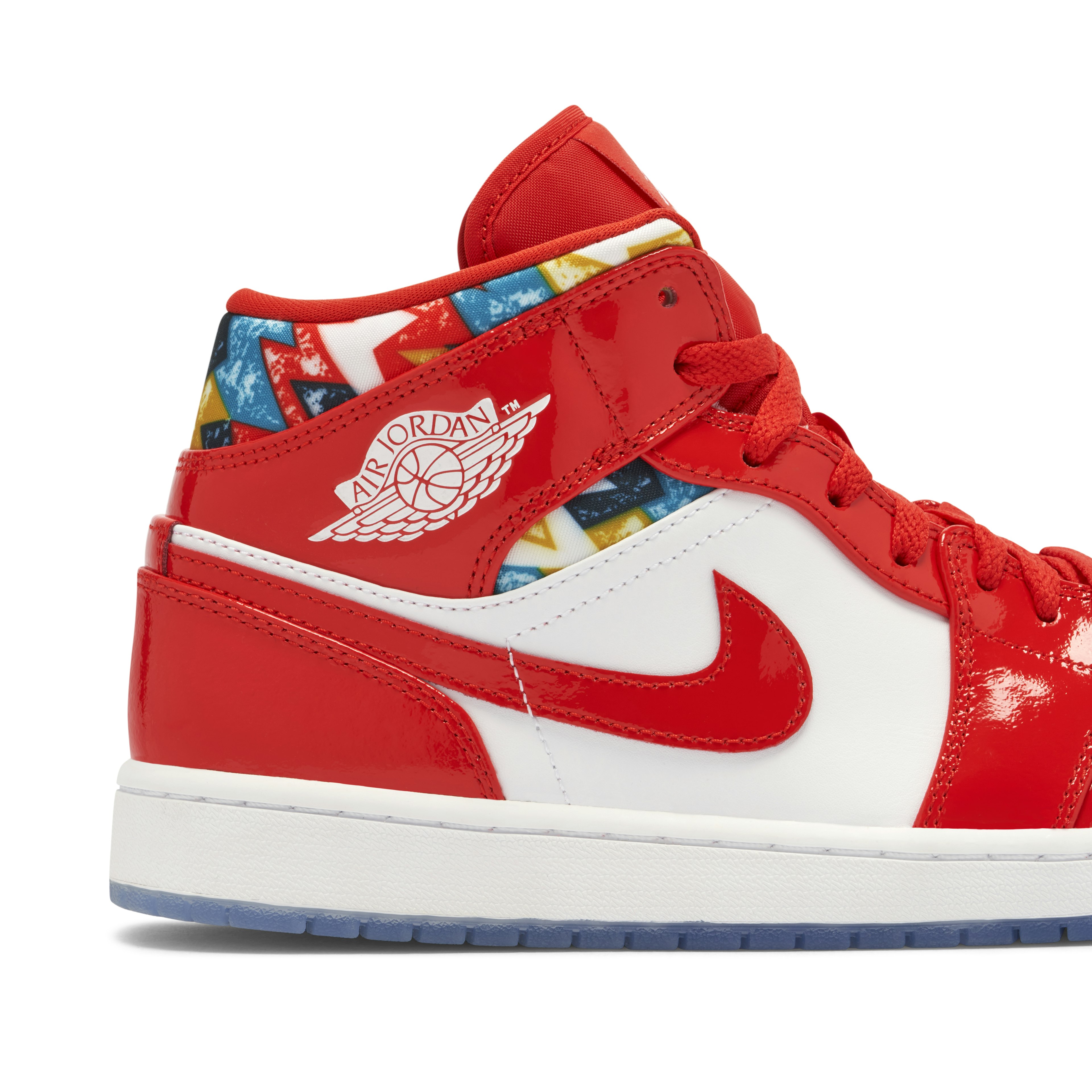 Jordan 1 Mid Barcelona Sweater Red Patent