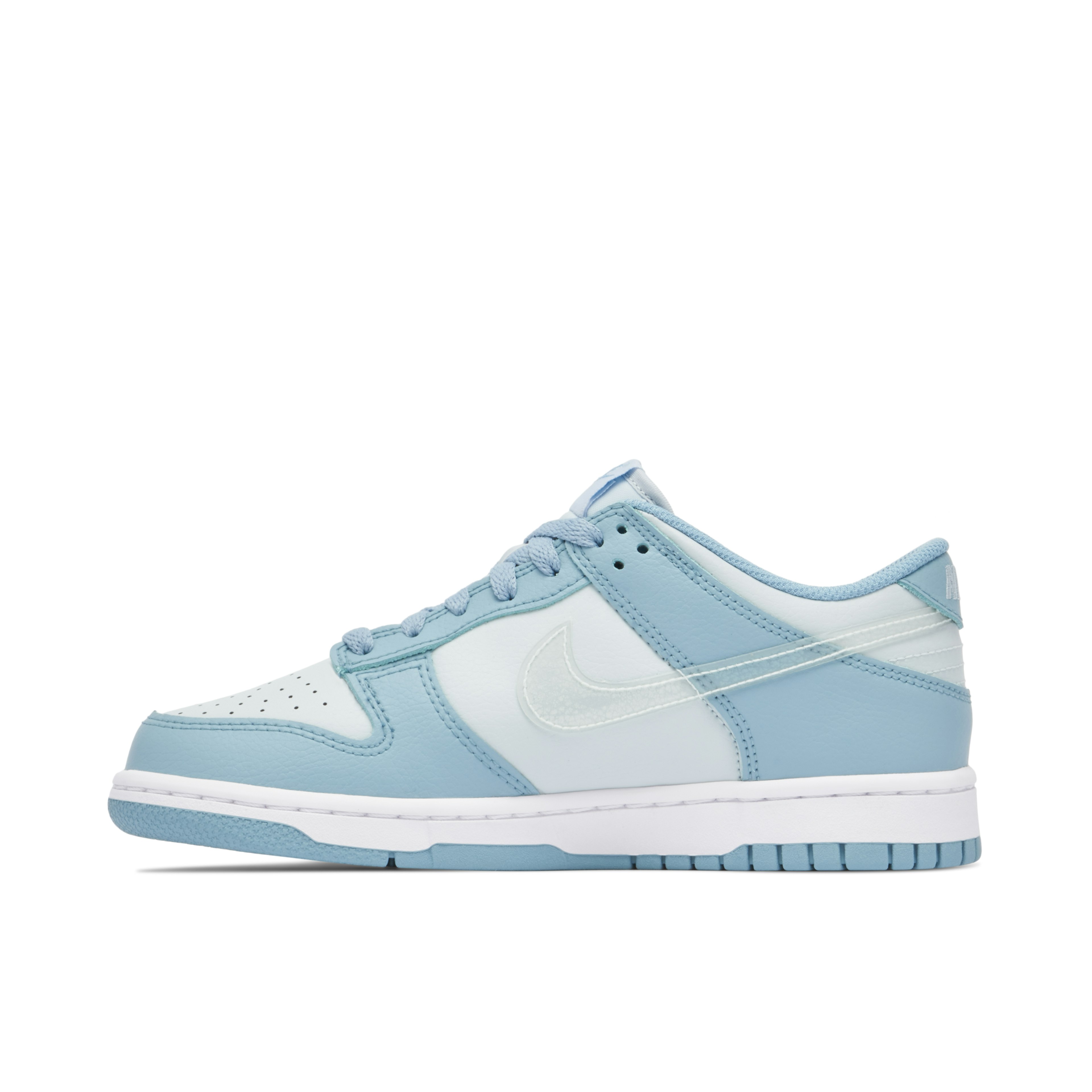 Nike Dunk Low Clear Swoosh Blue GS