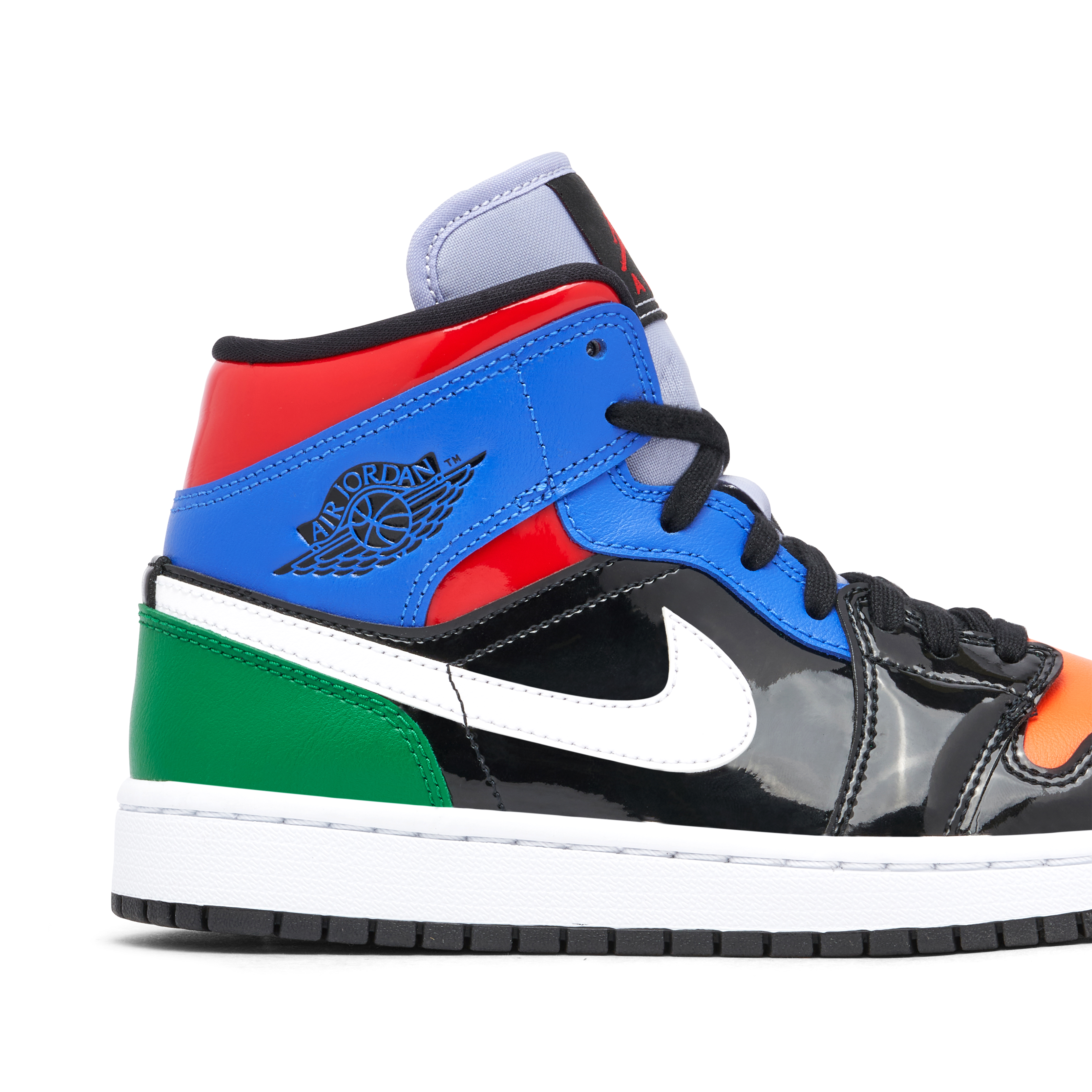 Air Jordan 1 Mid Multi Patent Womens | CV5276-001 | Laced