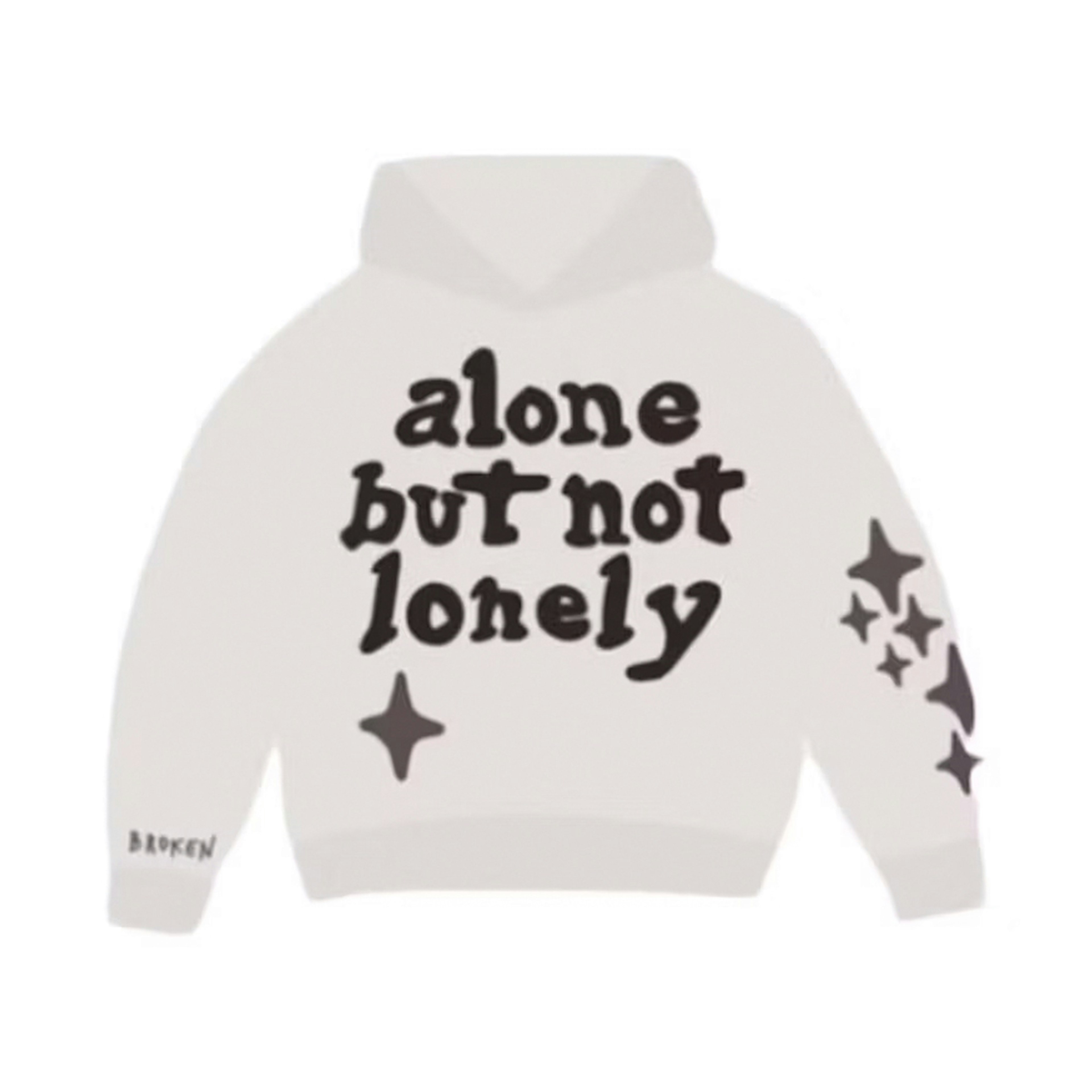 Broken Planet Alone But Not Lonely Hoodie White