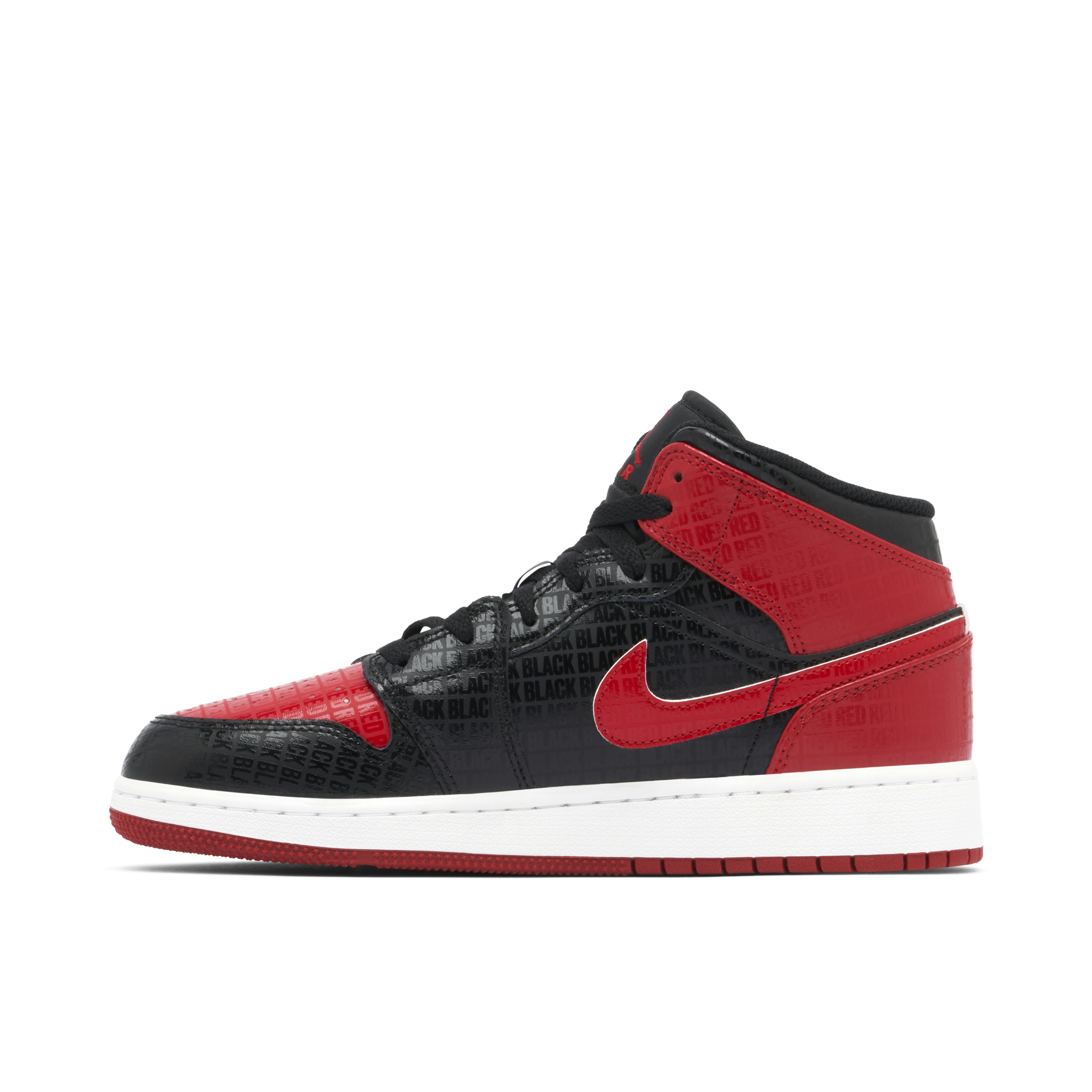 Air Jordan 1 Mid Bred Text GS