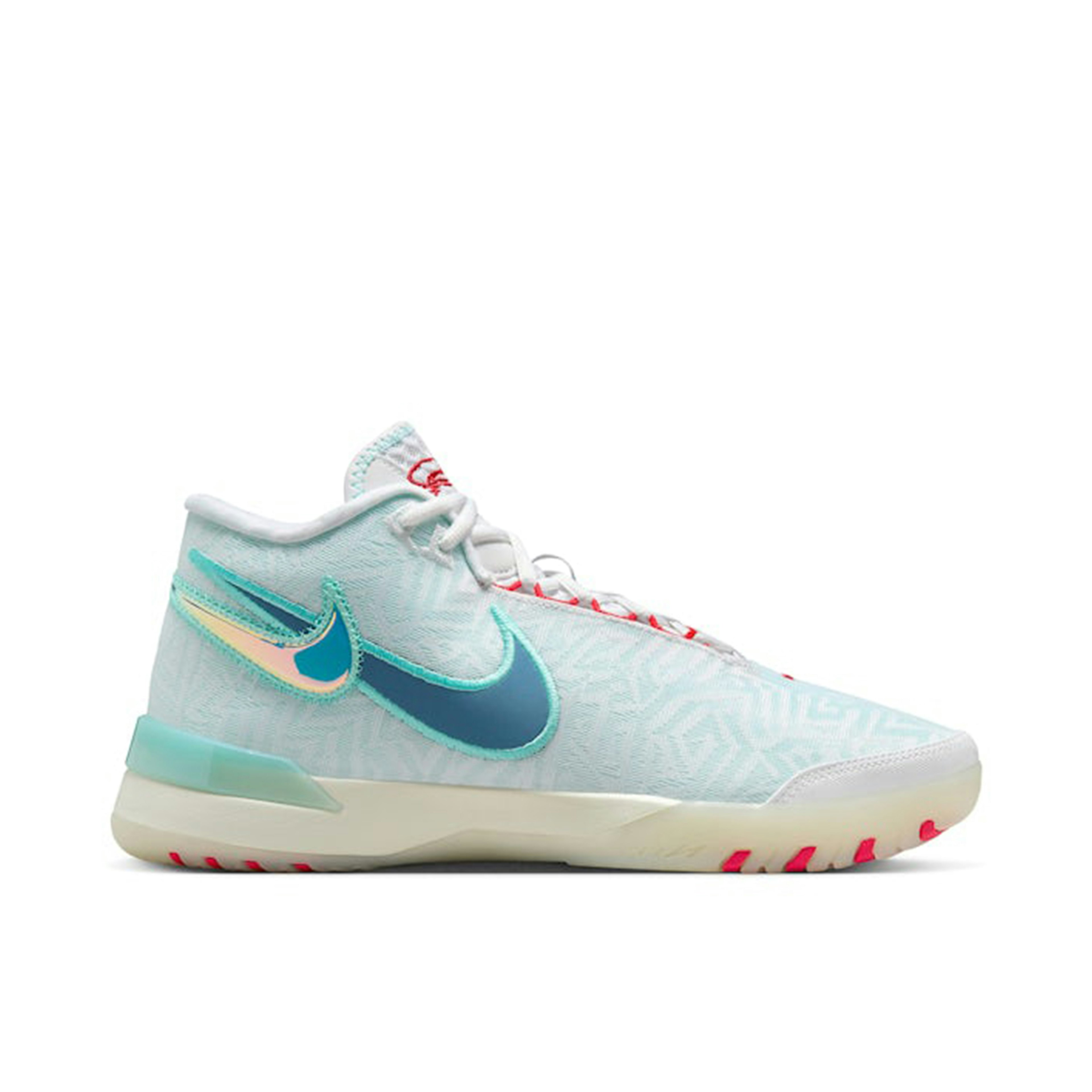 Nike LeBron NXXT Genisus White Aurora Green Siren Red Aegean Storm