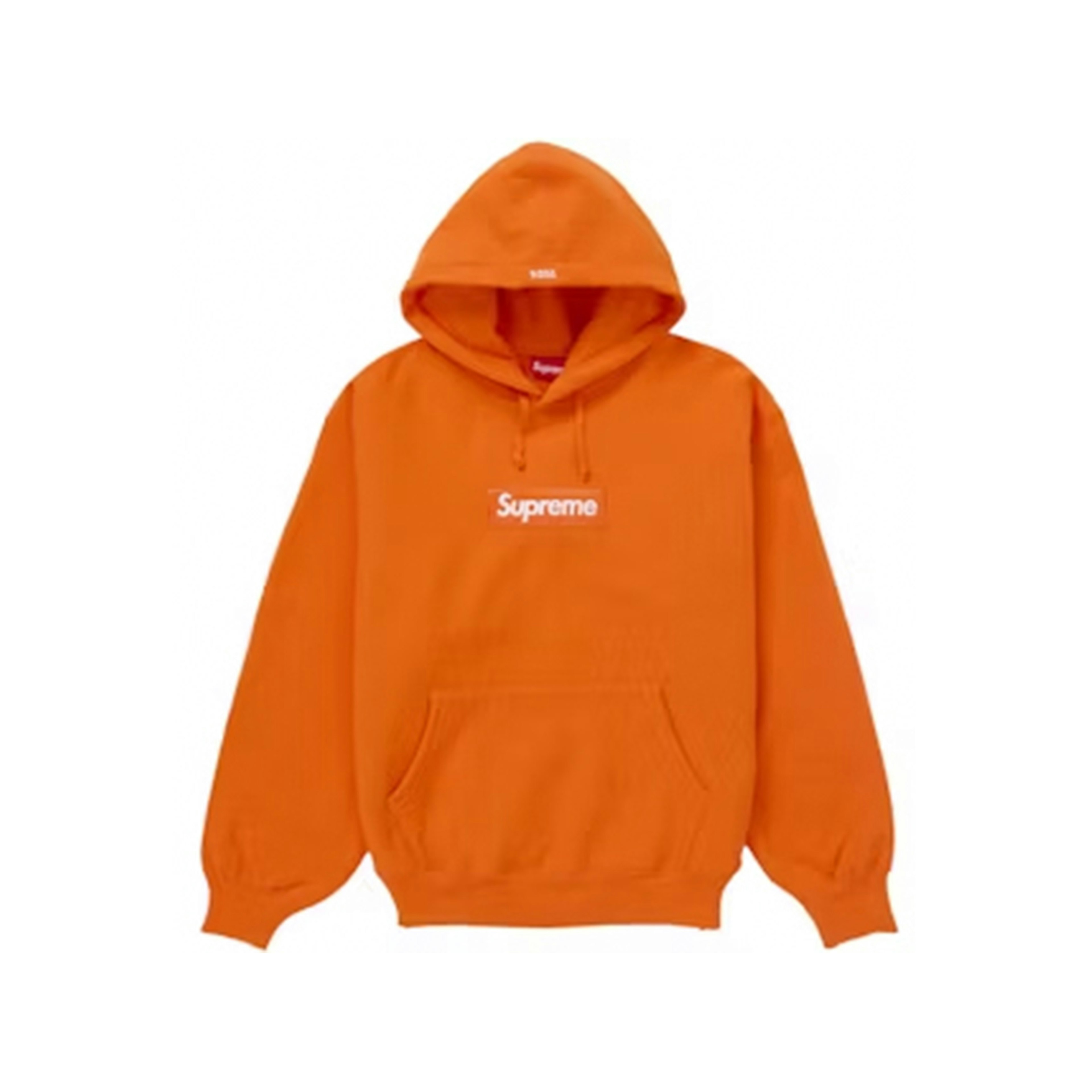 Supreme Box Logo Hooded Sweatshirt Orange