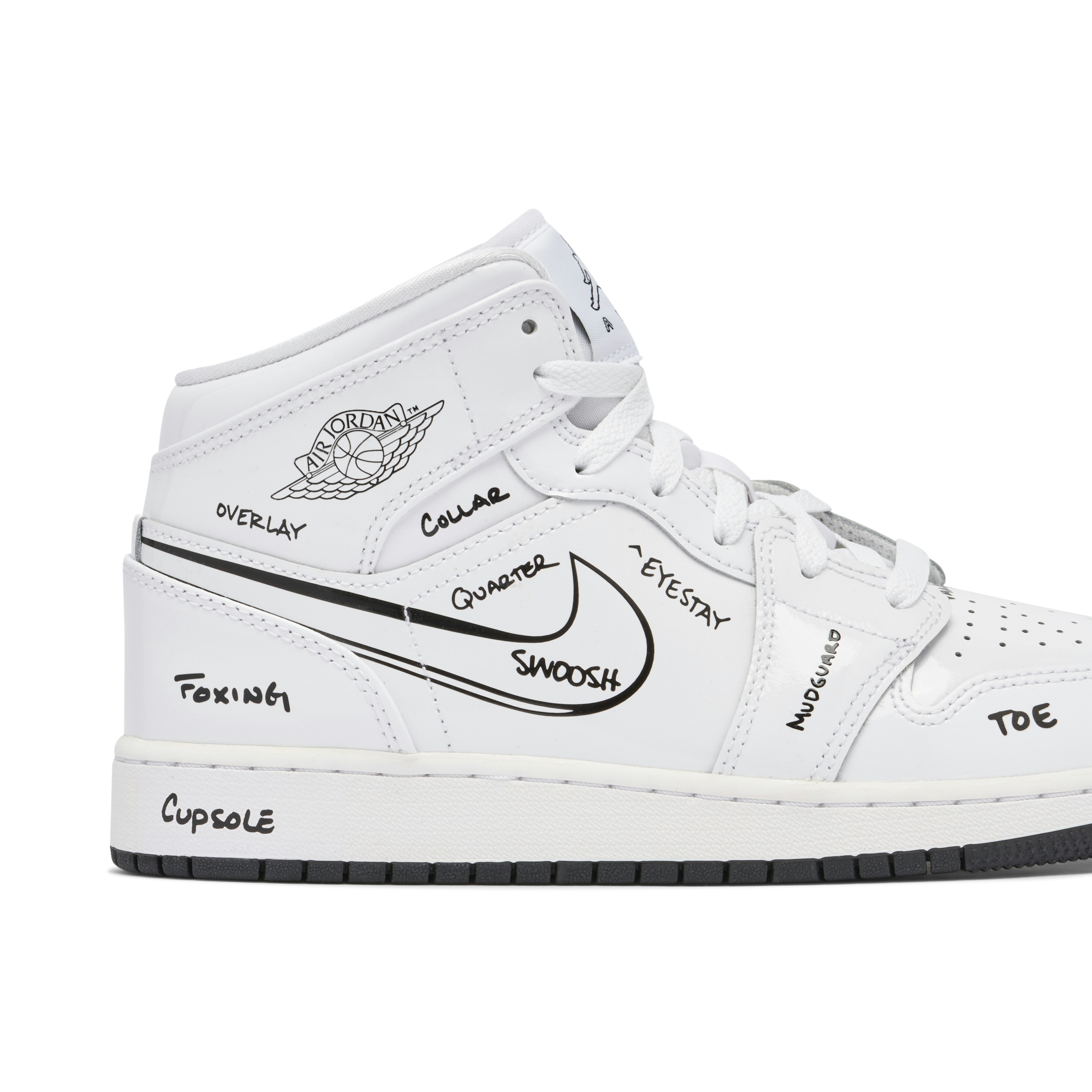 Air Jordan 1 Mid Schematic GS