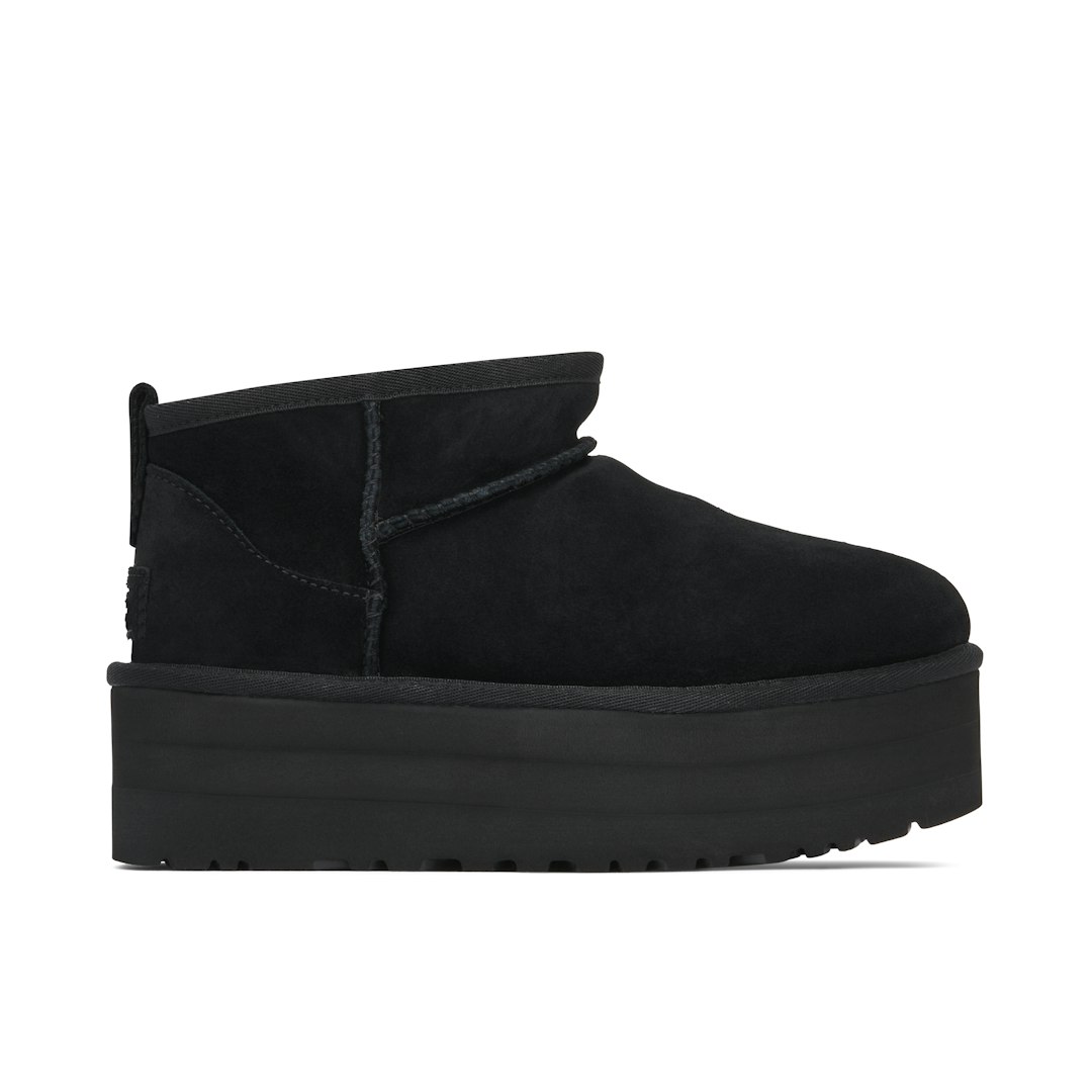ugg women's classic mini platform black