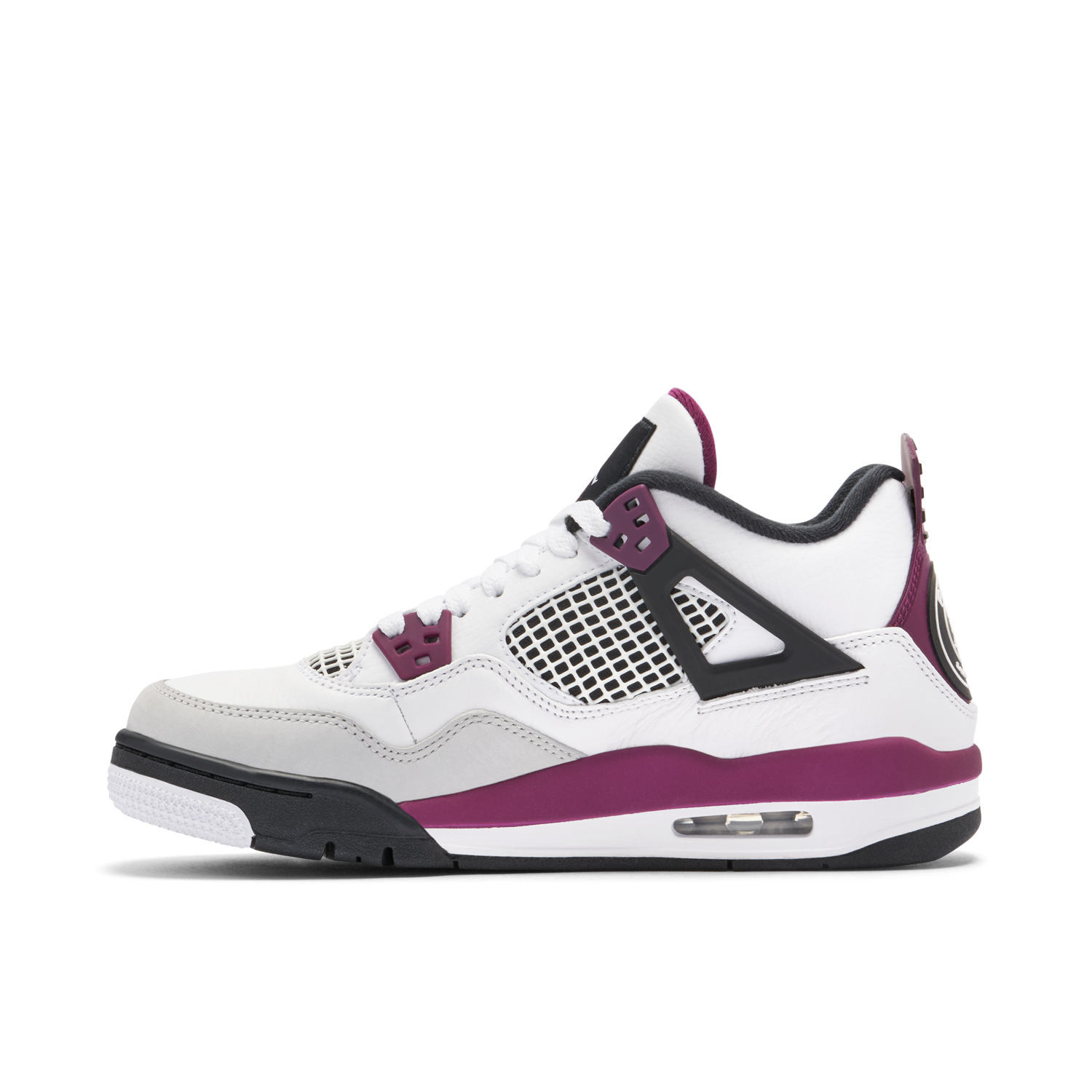 Air Jordan 4 x PSG White Neutral Grey Bordeaux GS