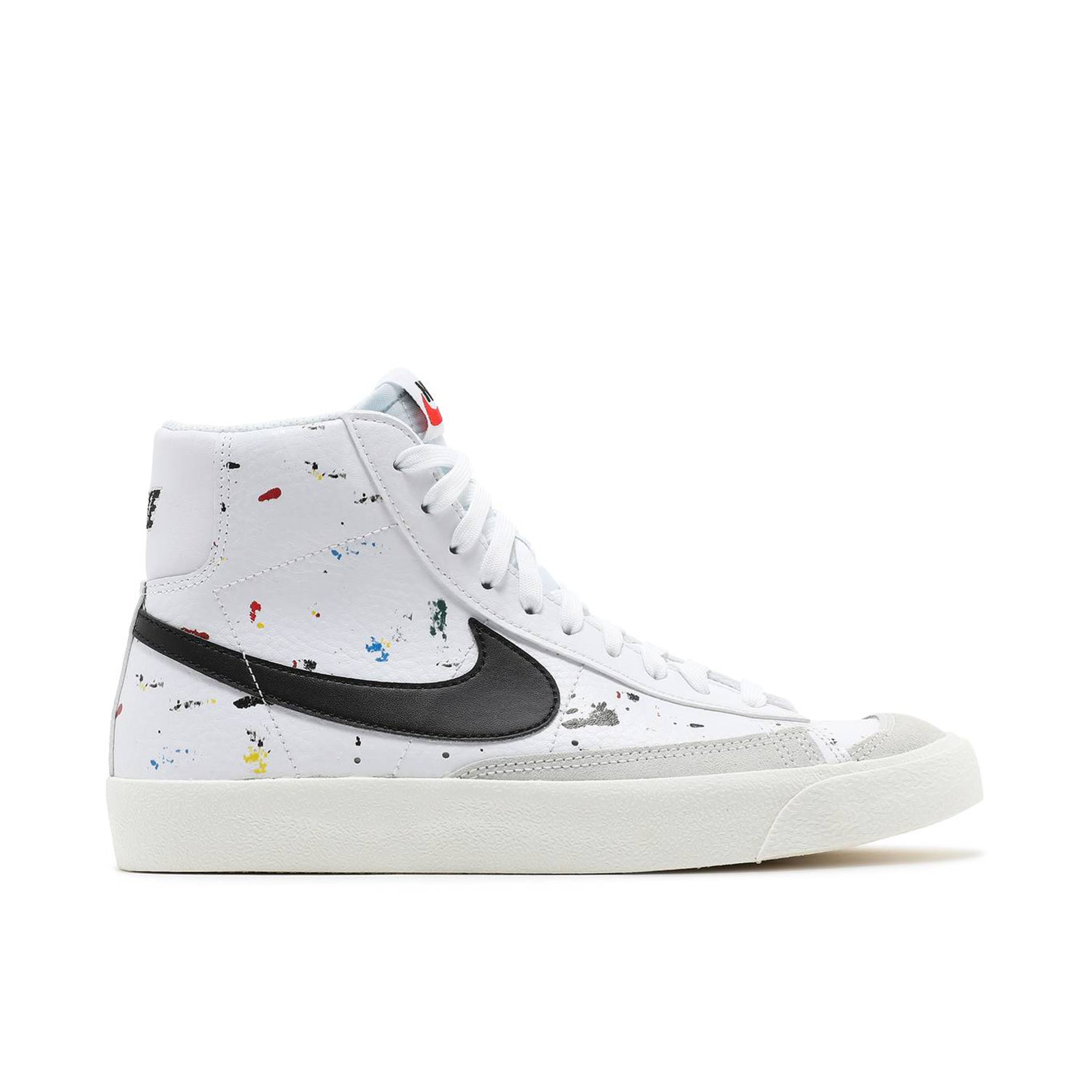 Nike Blazer Mid 77 Paint Splatter Shoes Sneakers DJ2618-100 Sz online 5Y