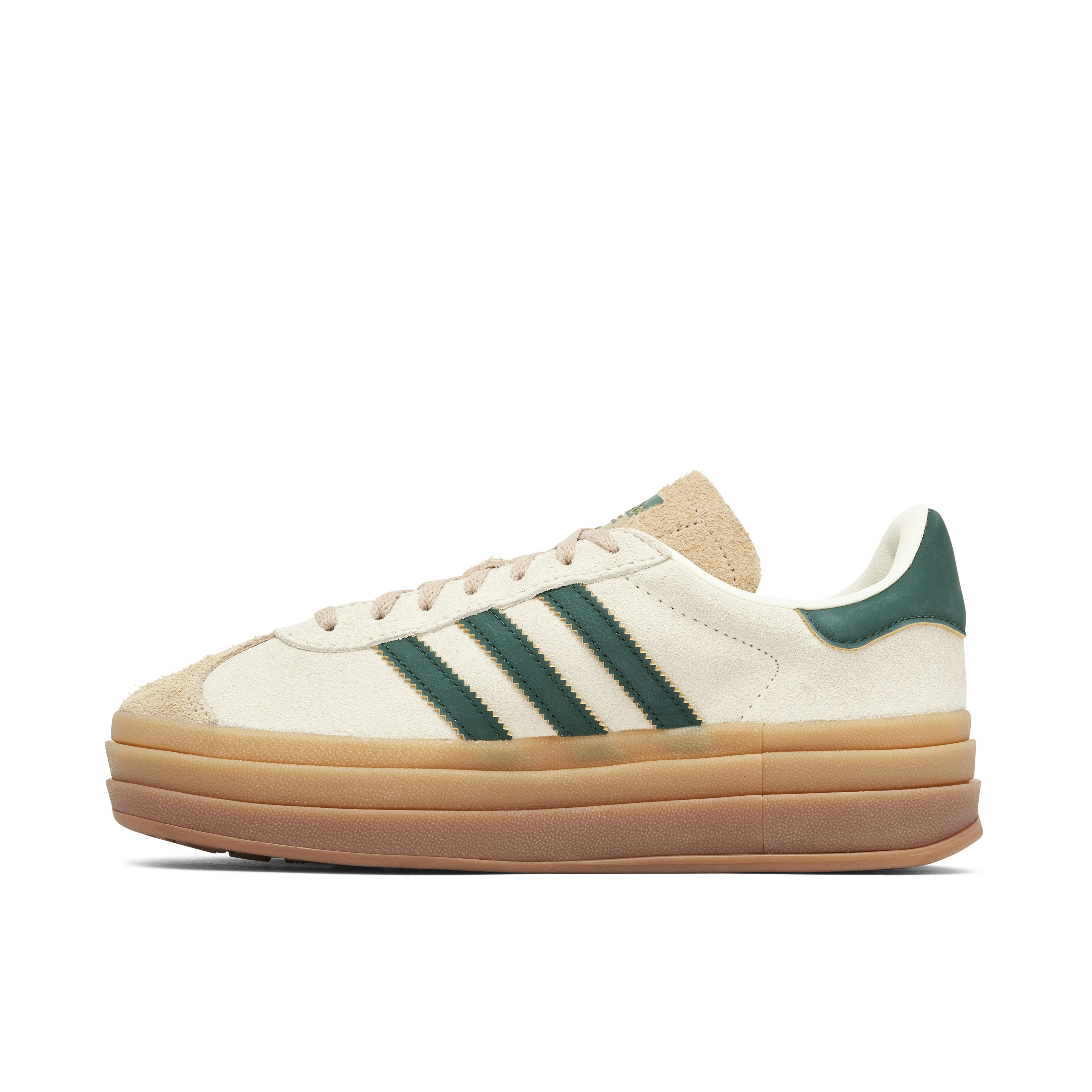 adidas Gazelle Bold Beige Collegiate Green für Damen