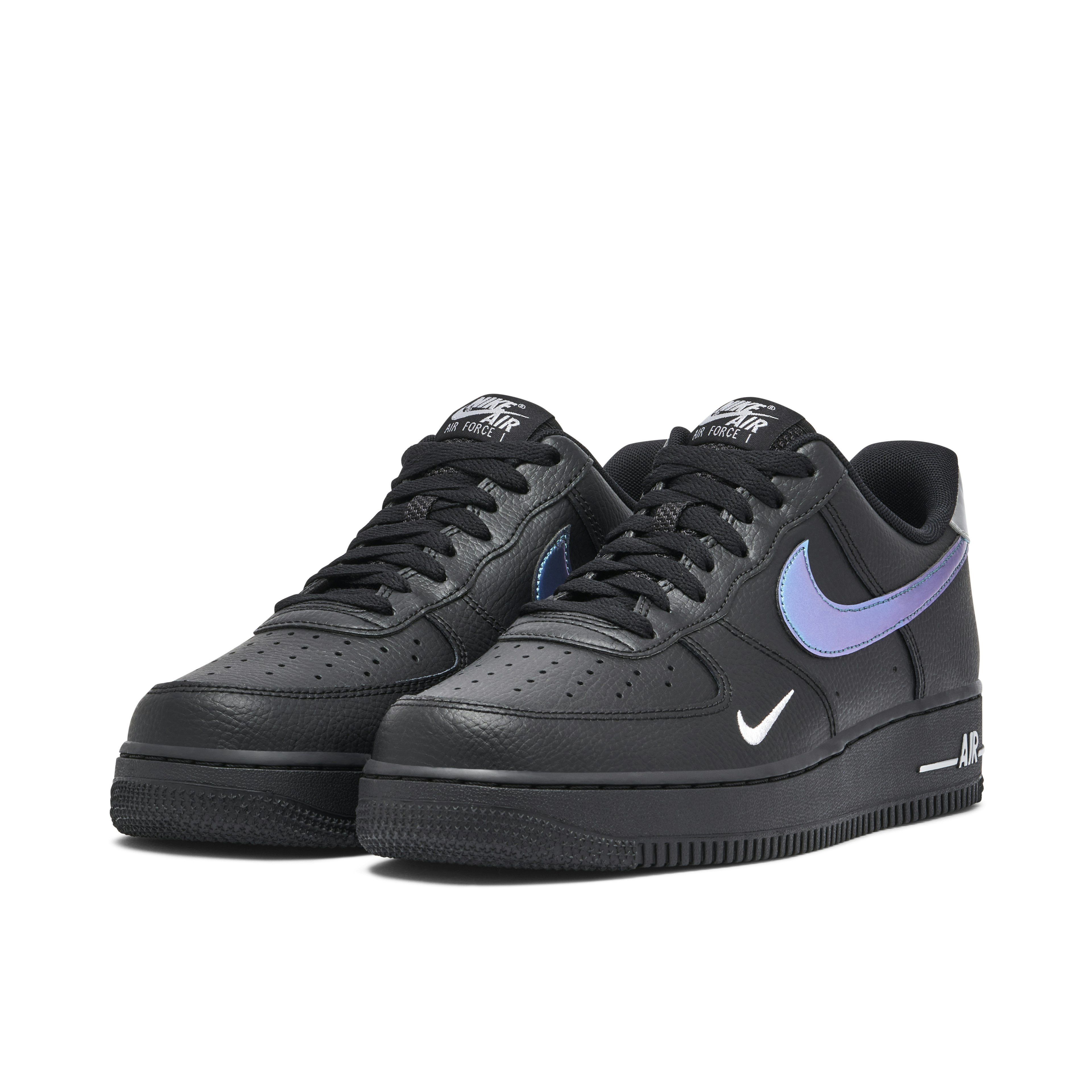 Nike Air Force 1 Low Black Blue Lightning
