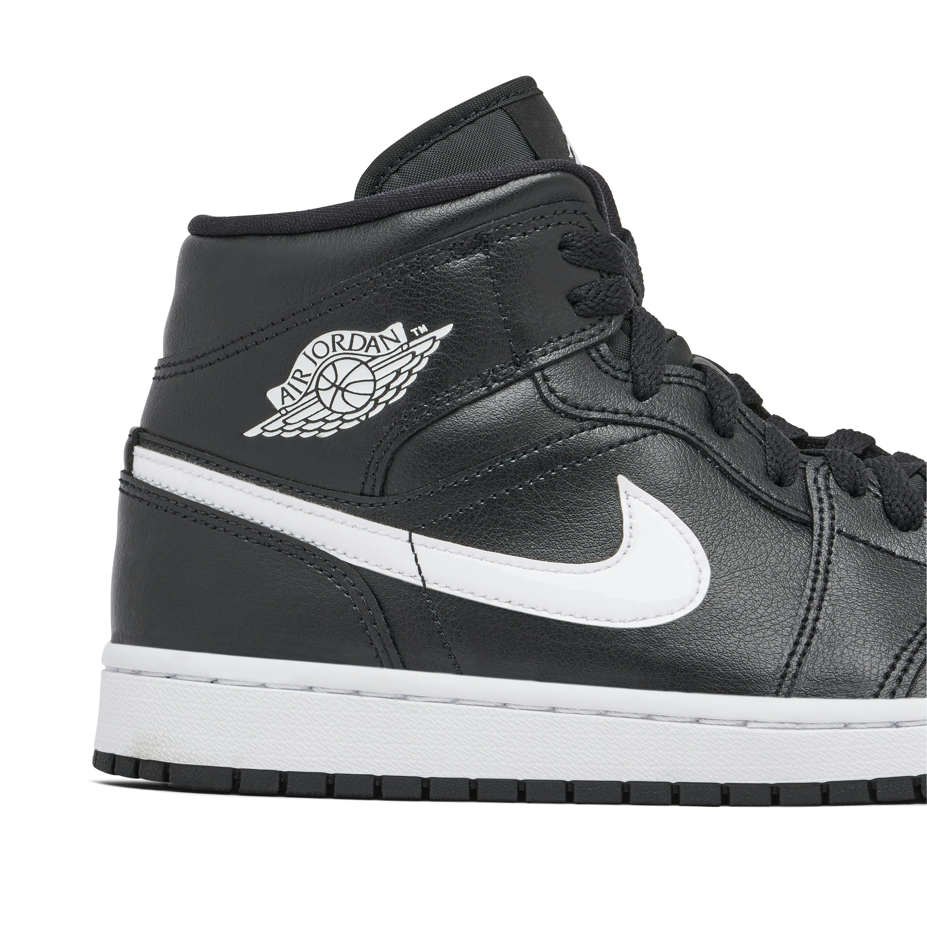 Air Jordan 1 Mid Black White Womens