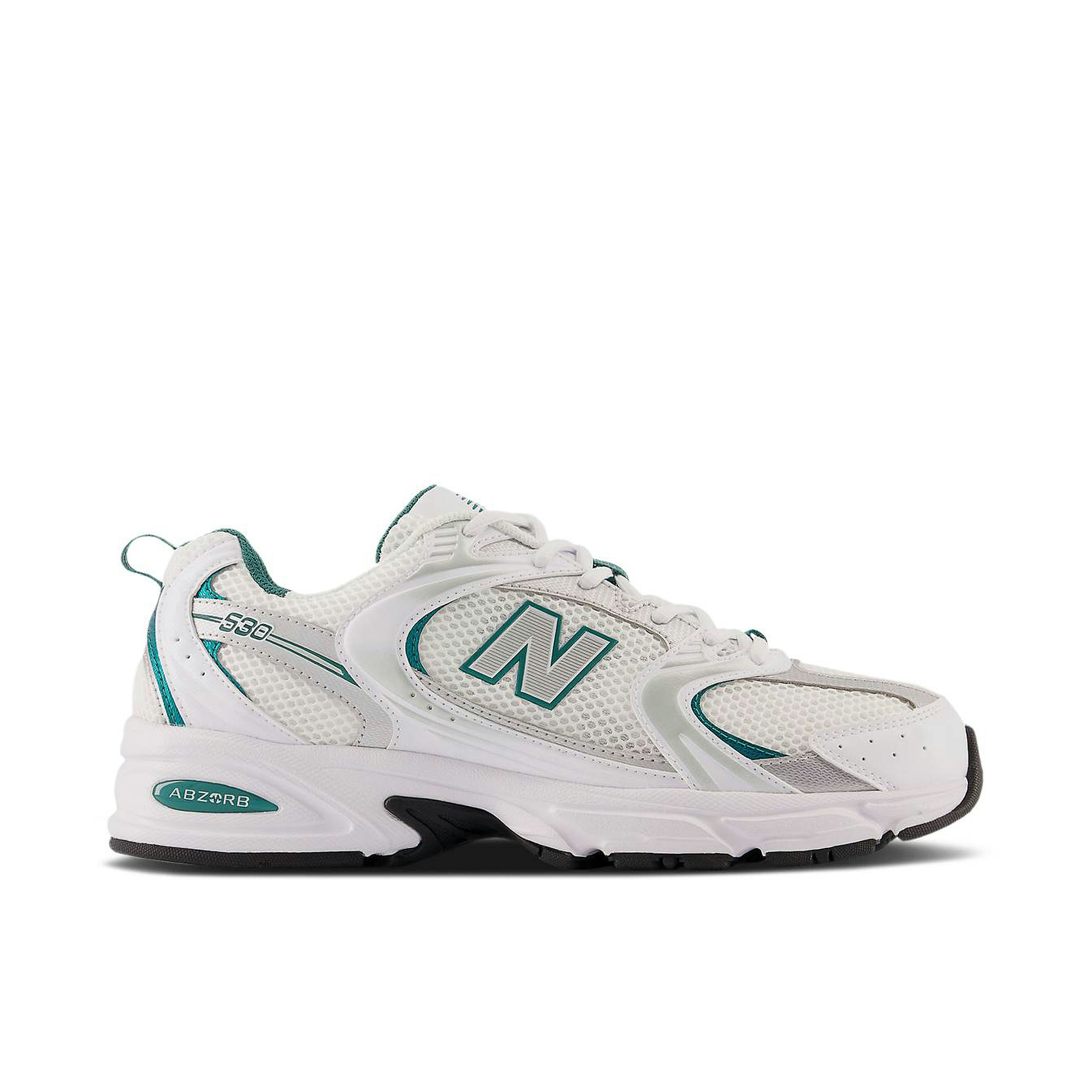 New Balance 530 White Metallic Silver Femme