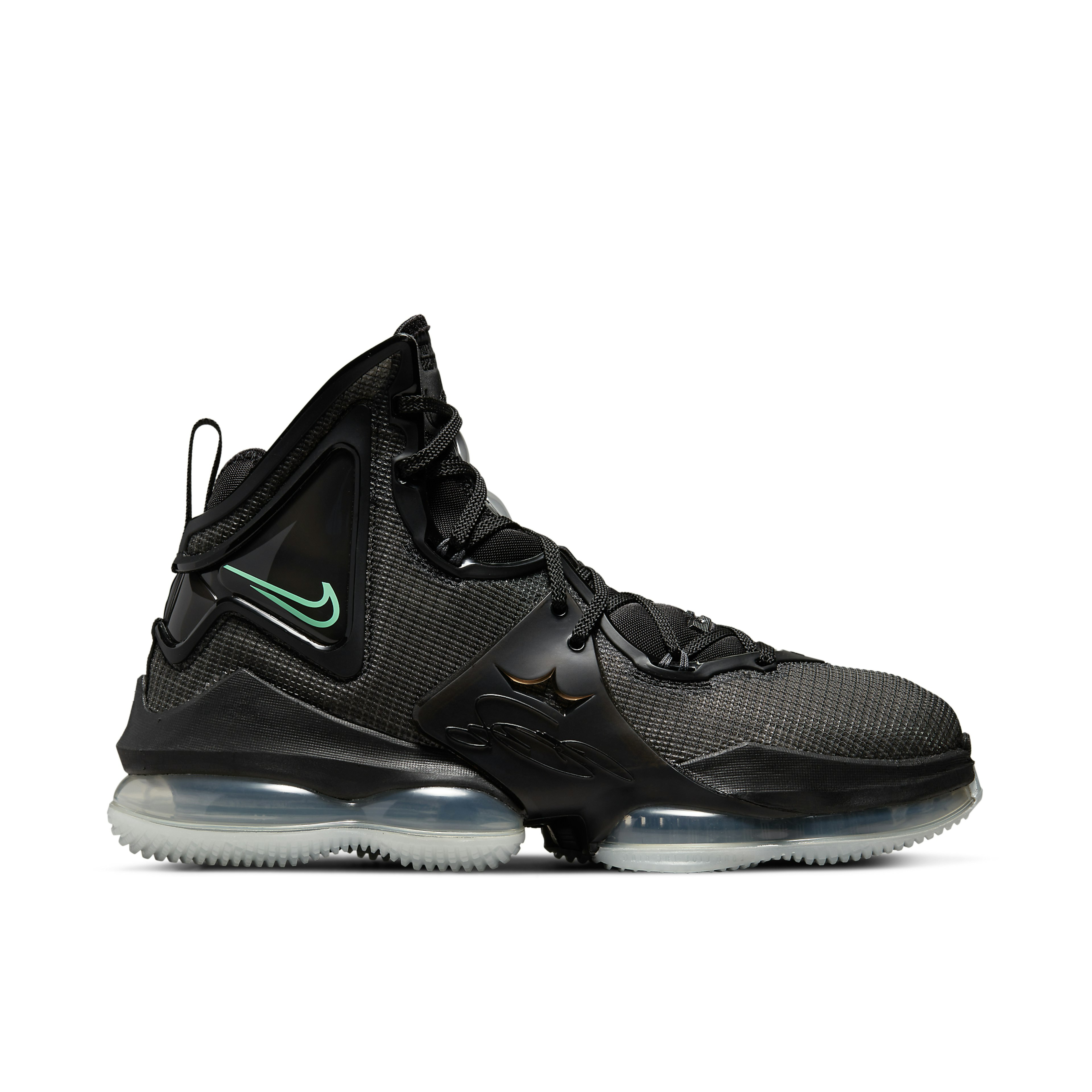 Nike LeBron 19 Black Anthracite Green Glow