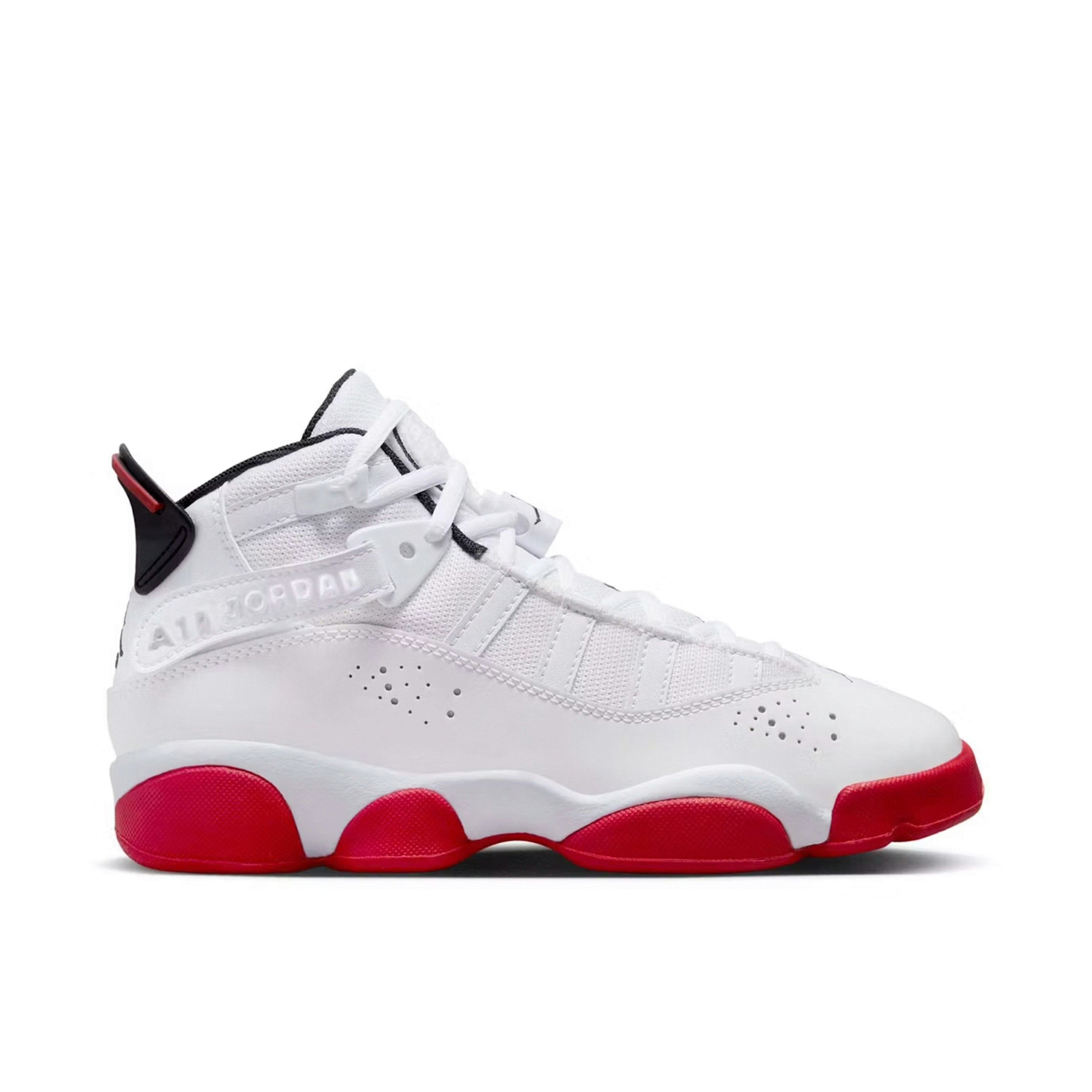 Air Jordan 6 Rings White University Red GS