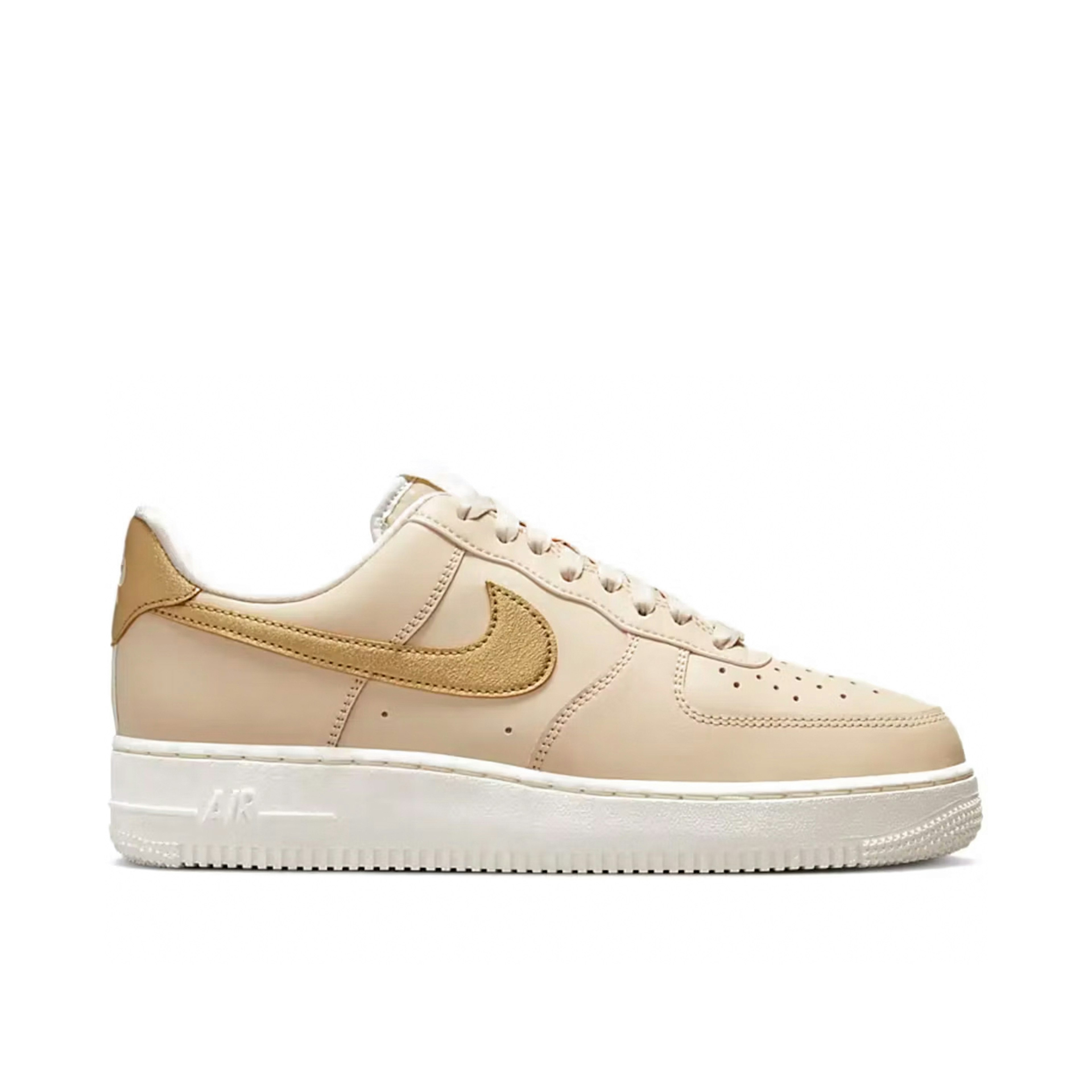 Nike Air Force 1 Low '07 Sanddrift Metallic Gold Womens