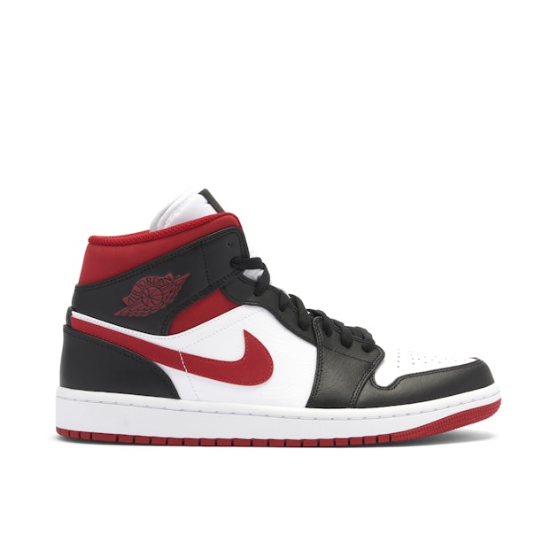 Air Jordan Mid Black Gym Red 554724-122 Laced