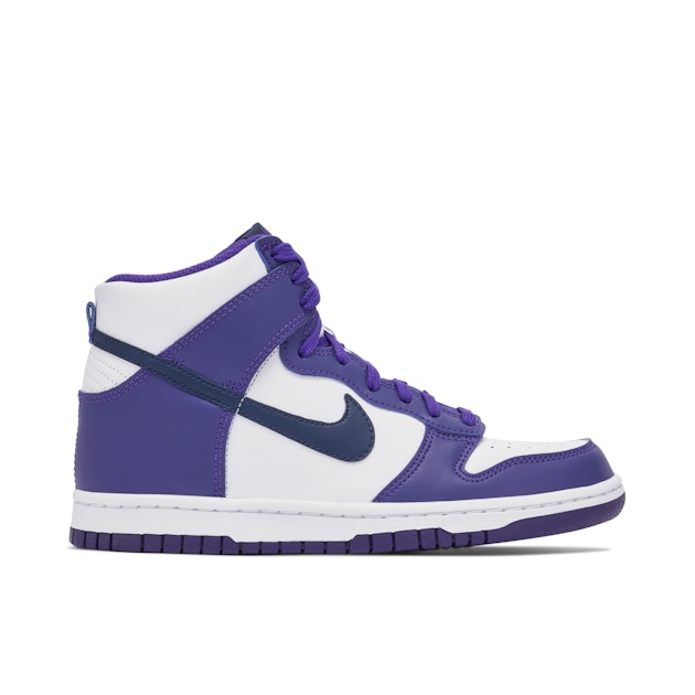 Nike Dunk High White Purple GS DH9751-100 Laced