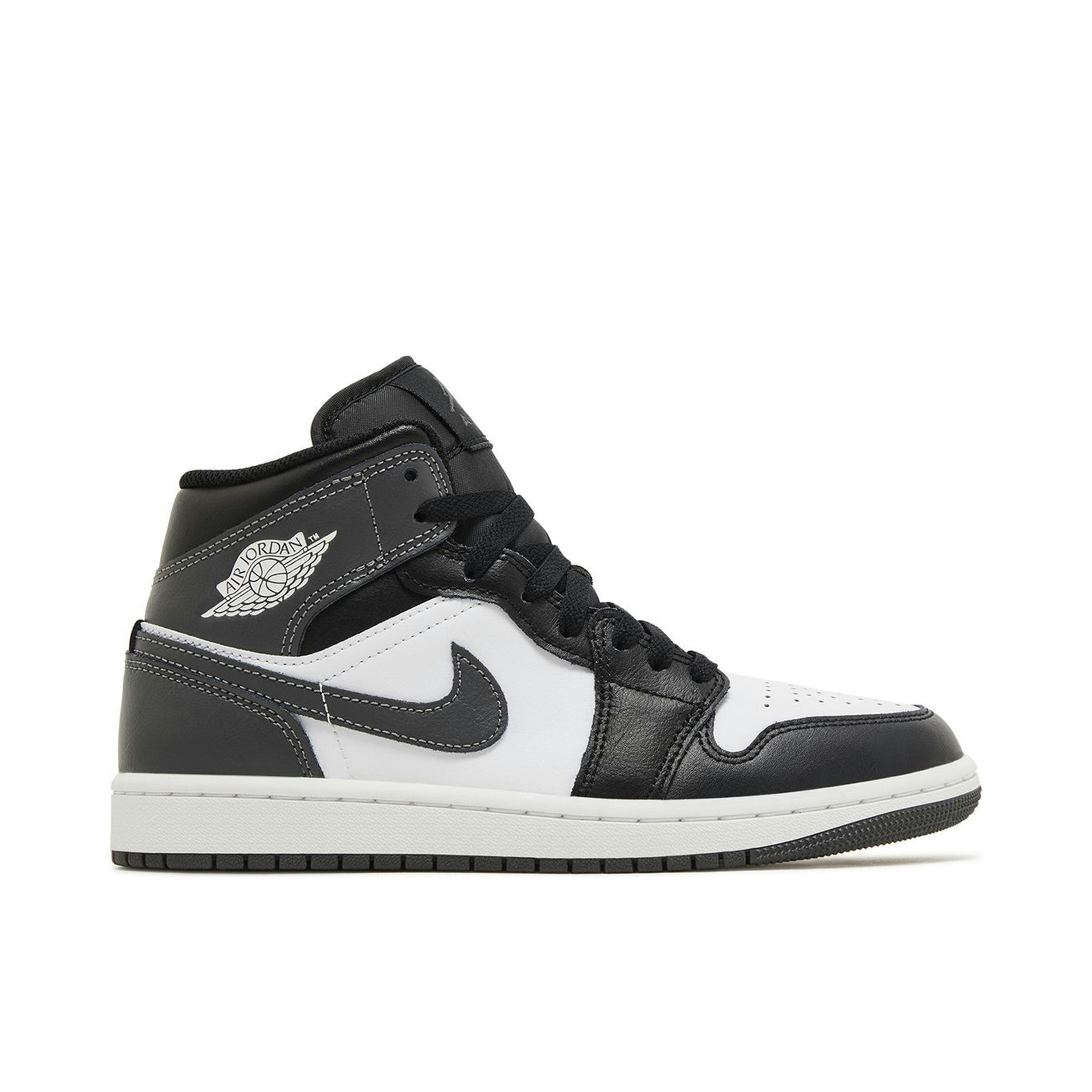 Air Jordan 1 Mid Black White Iron Grey