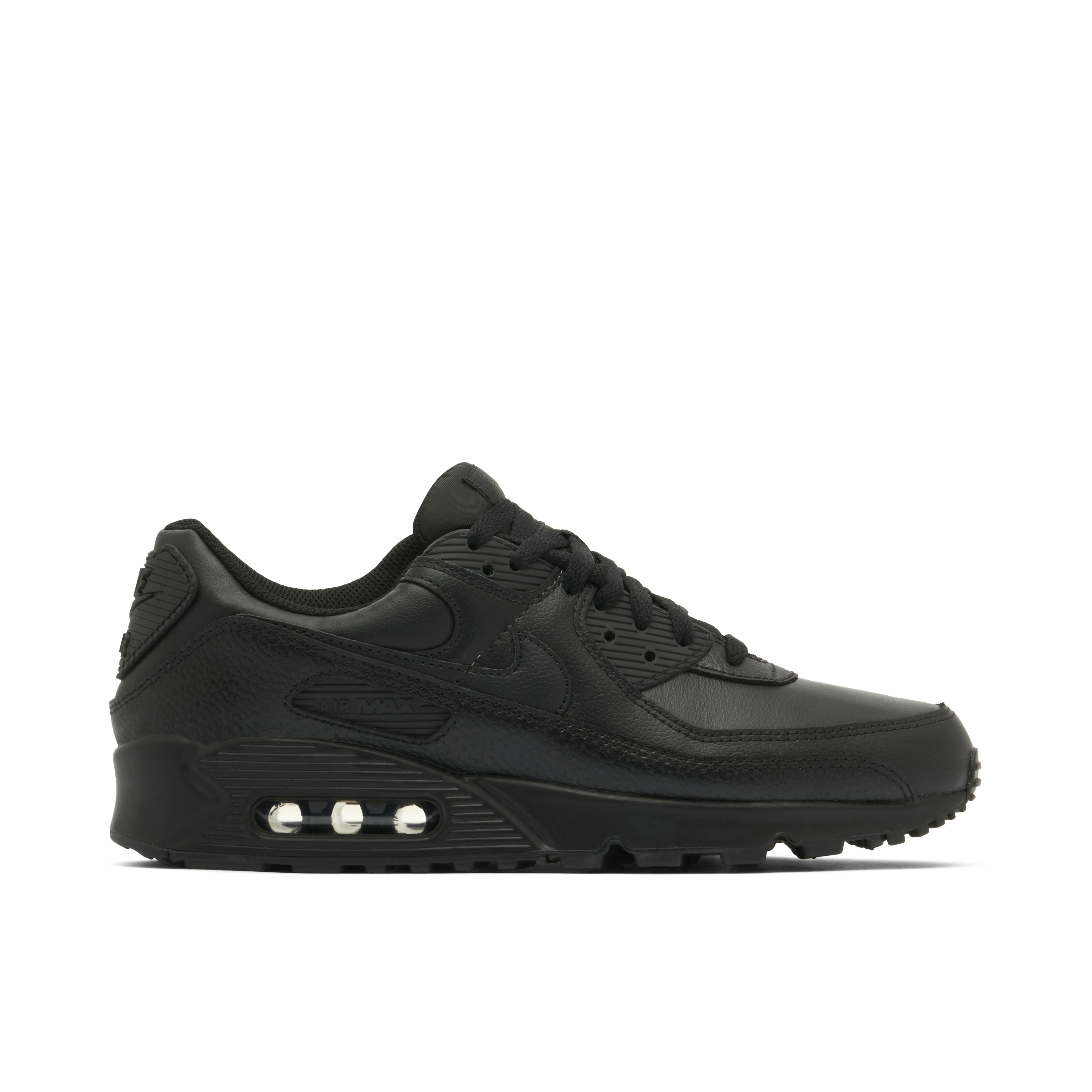 Nike Air Max 90 Triple Black Leather 2020