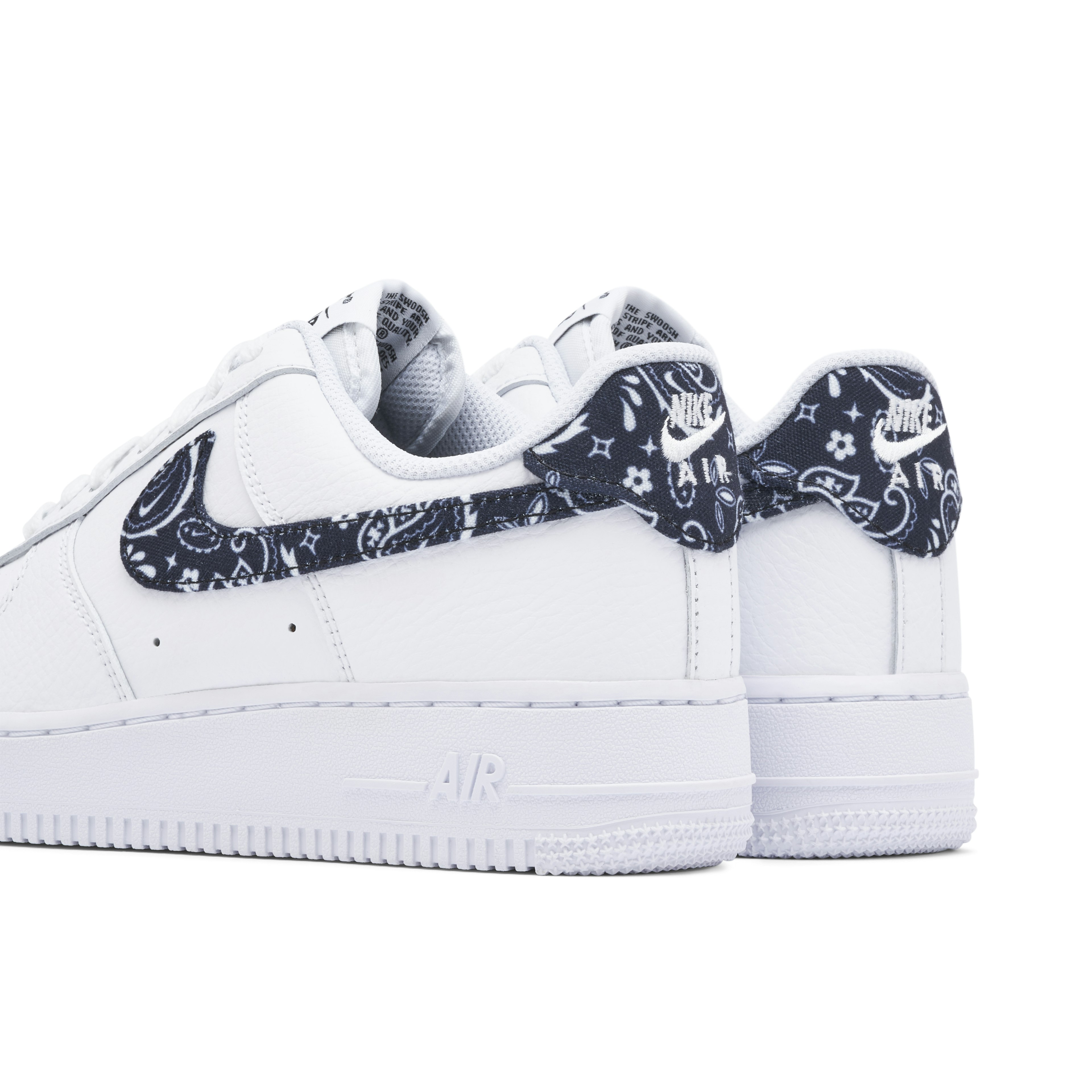Nike Air Force 1 Low 07 White Black Paisley für Damen