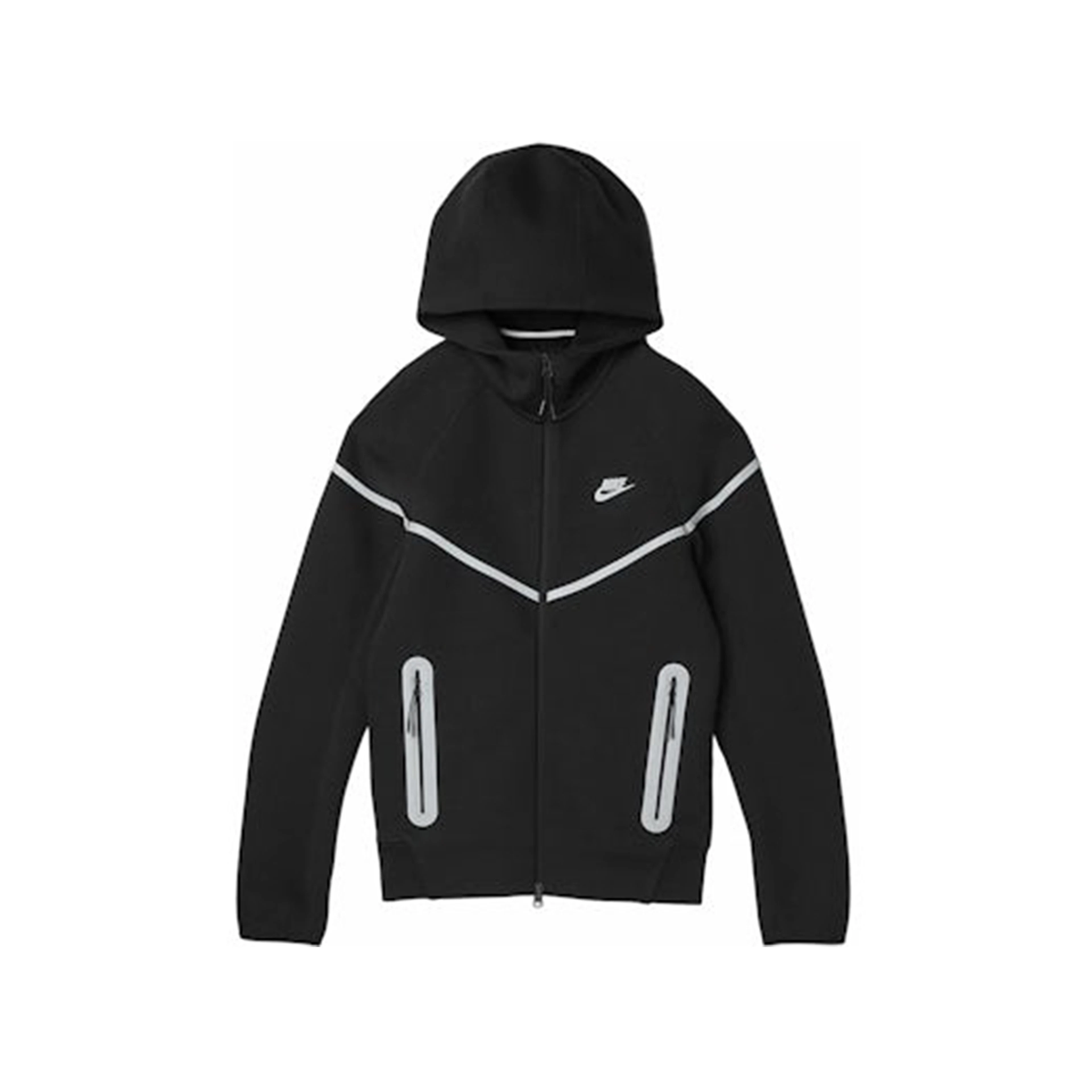 Nike Sportswear Tech Fleece Full Zip Windrunner Reflective Details Hoodie Black/Bemis Silver