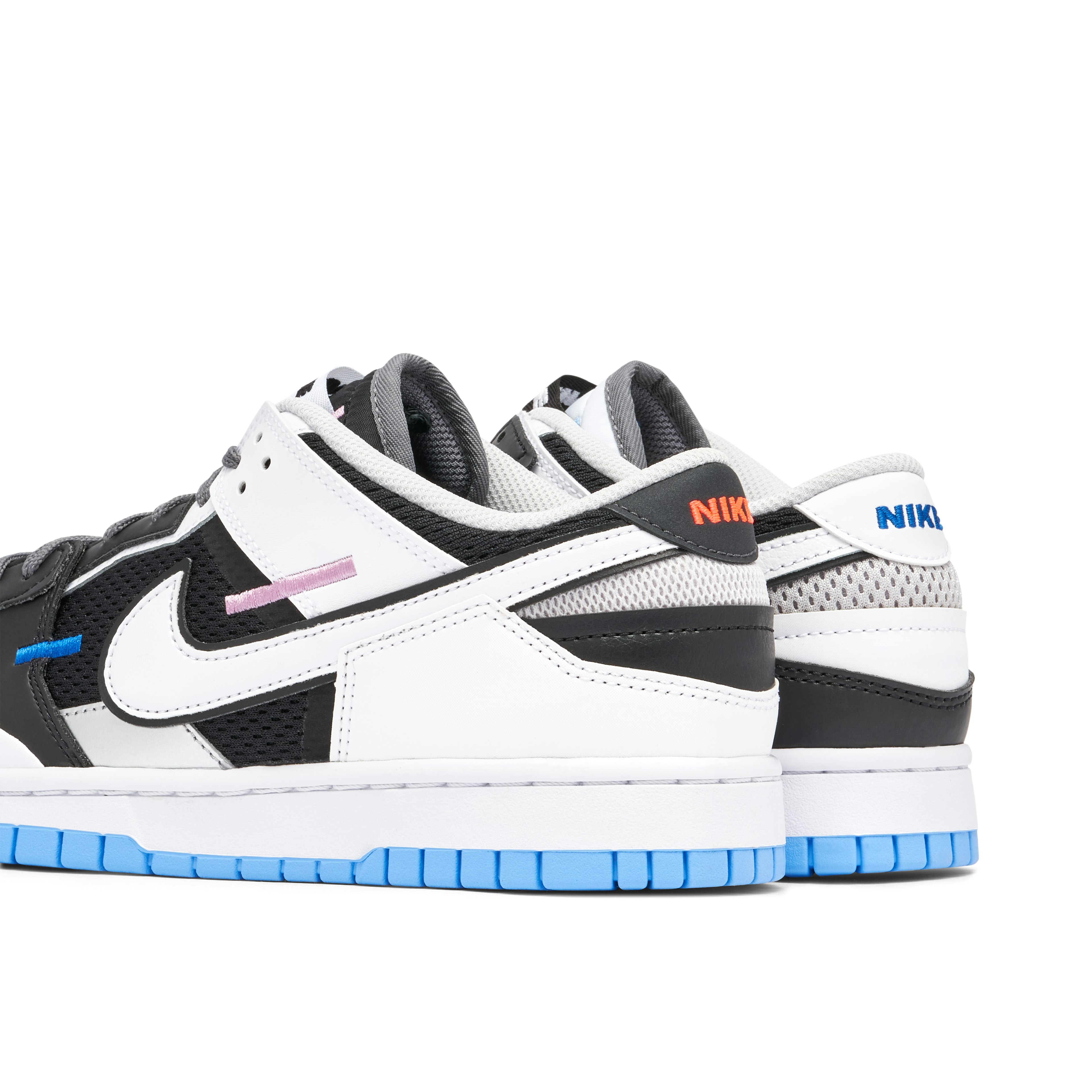 Nike Dunk Scrap Mismatch Black White Blue