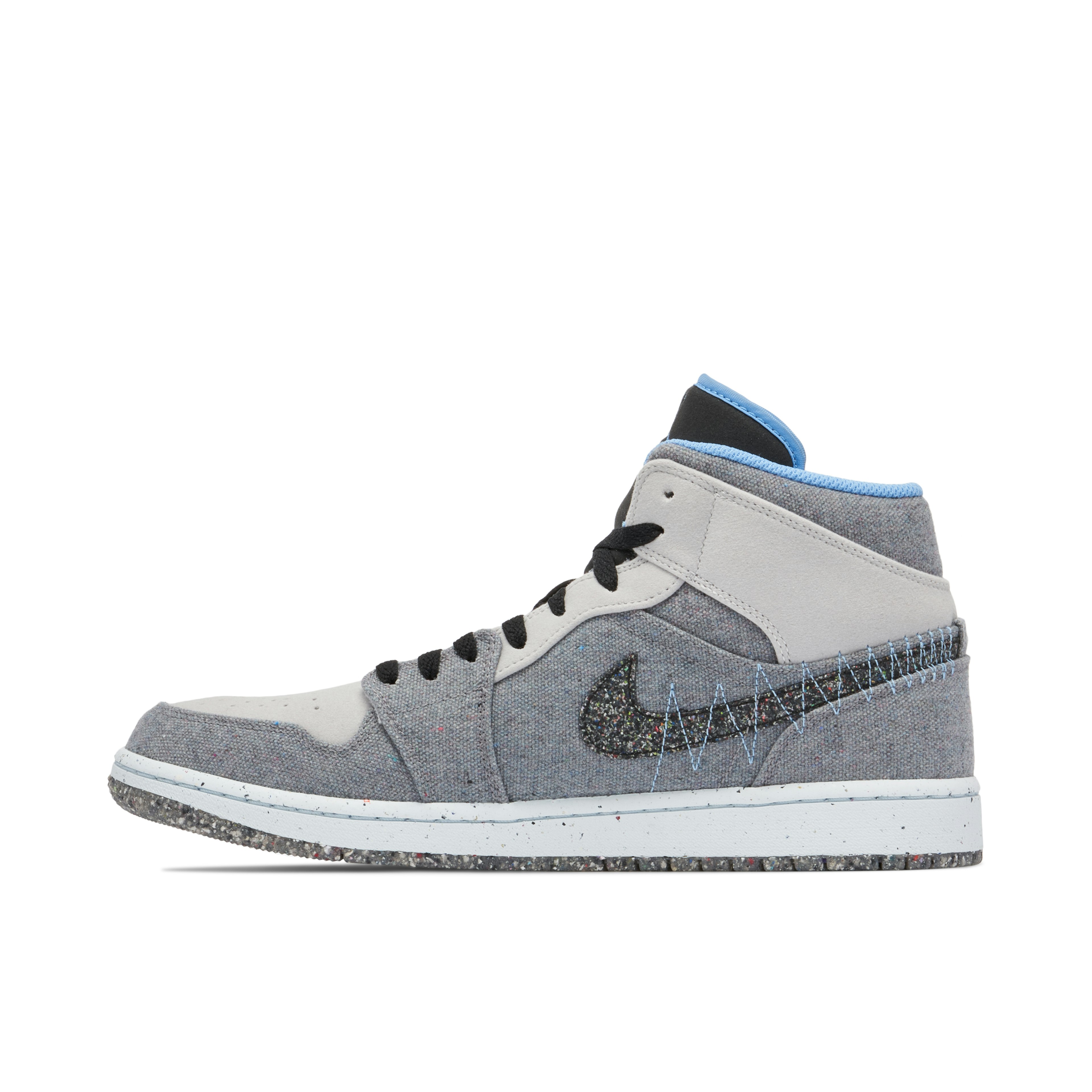 Air Jordan 1 Mid Crater Grey Black Blue