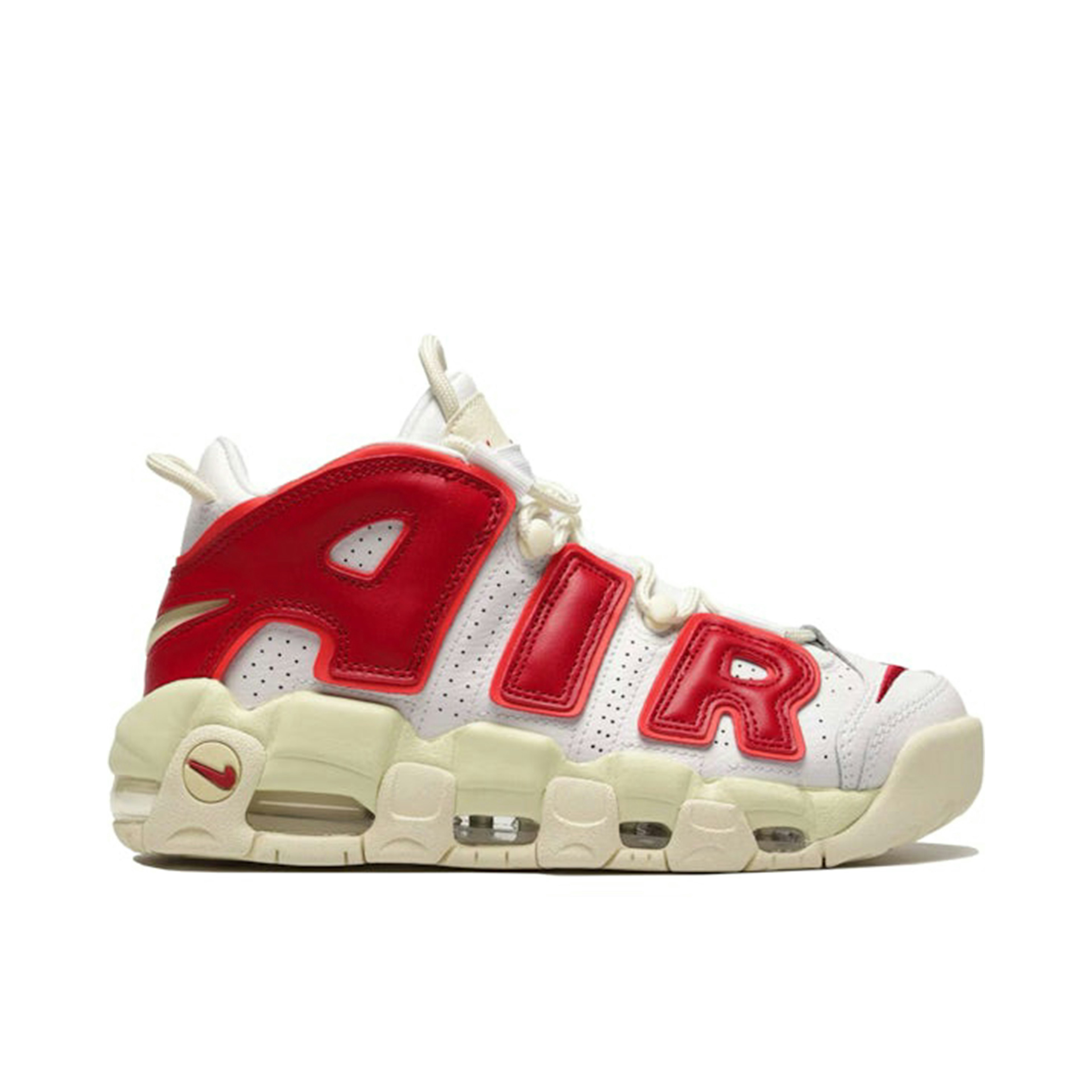 Nike Air More Uptempo White Red Sail Womens