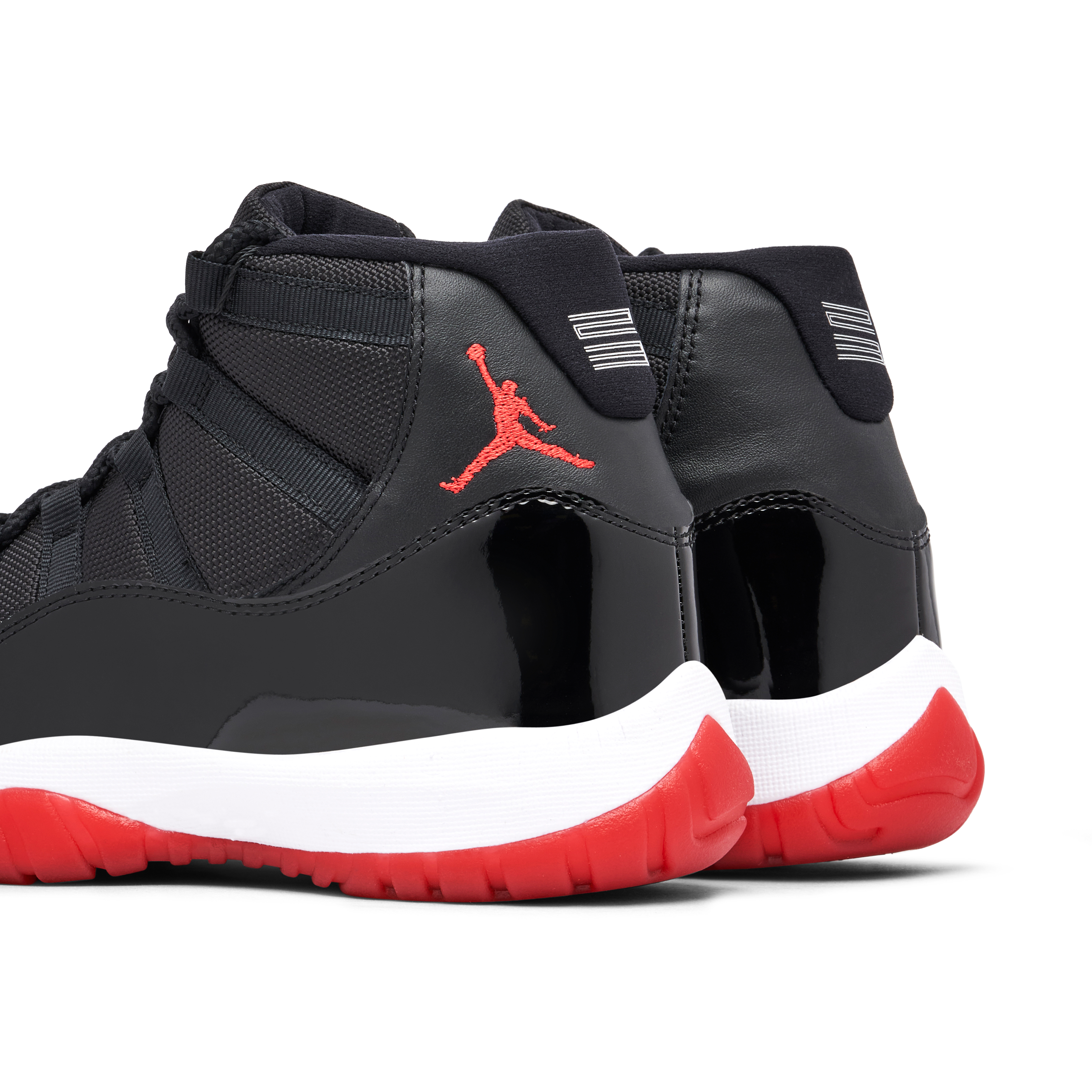 Jordan 11 bred black and red best sale