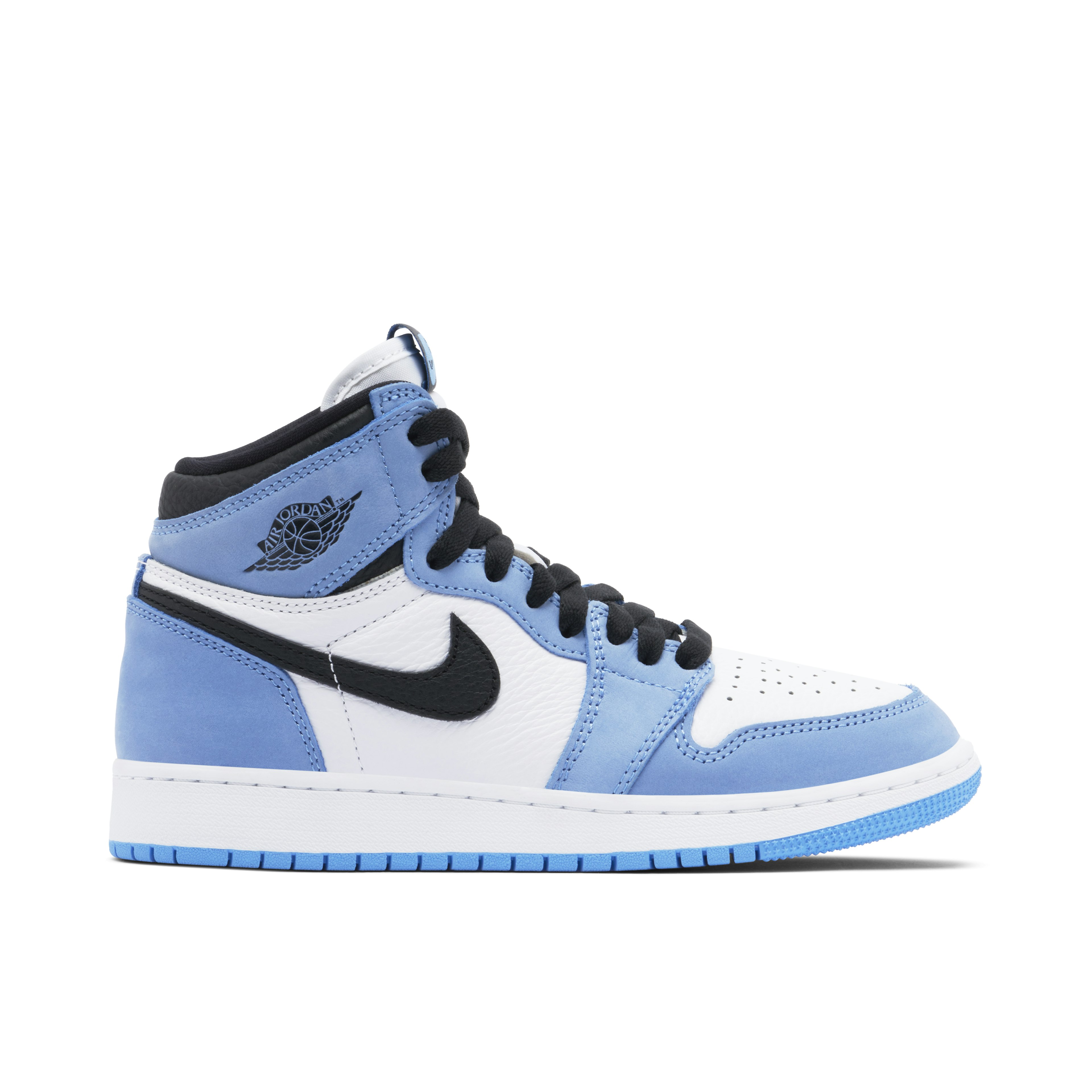 Air Jordan 1 Retro High White University Blue Black GS