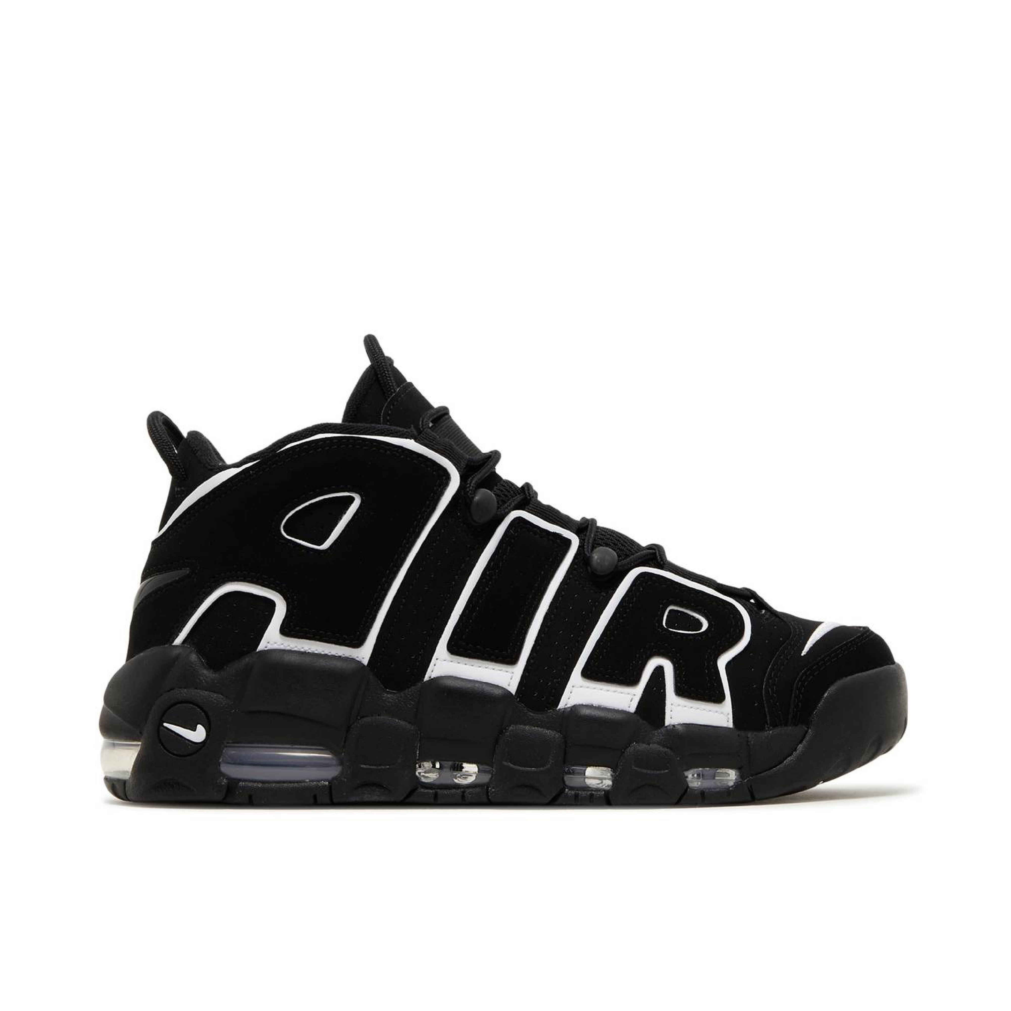 Nike Air More Uptempo 96 Black FV2291 001 Laced