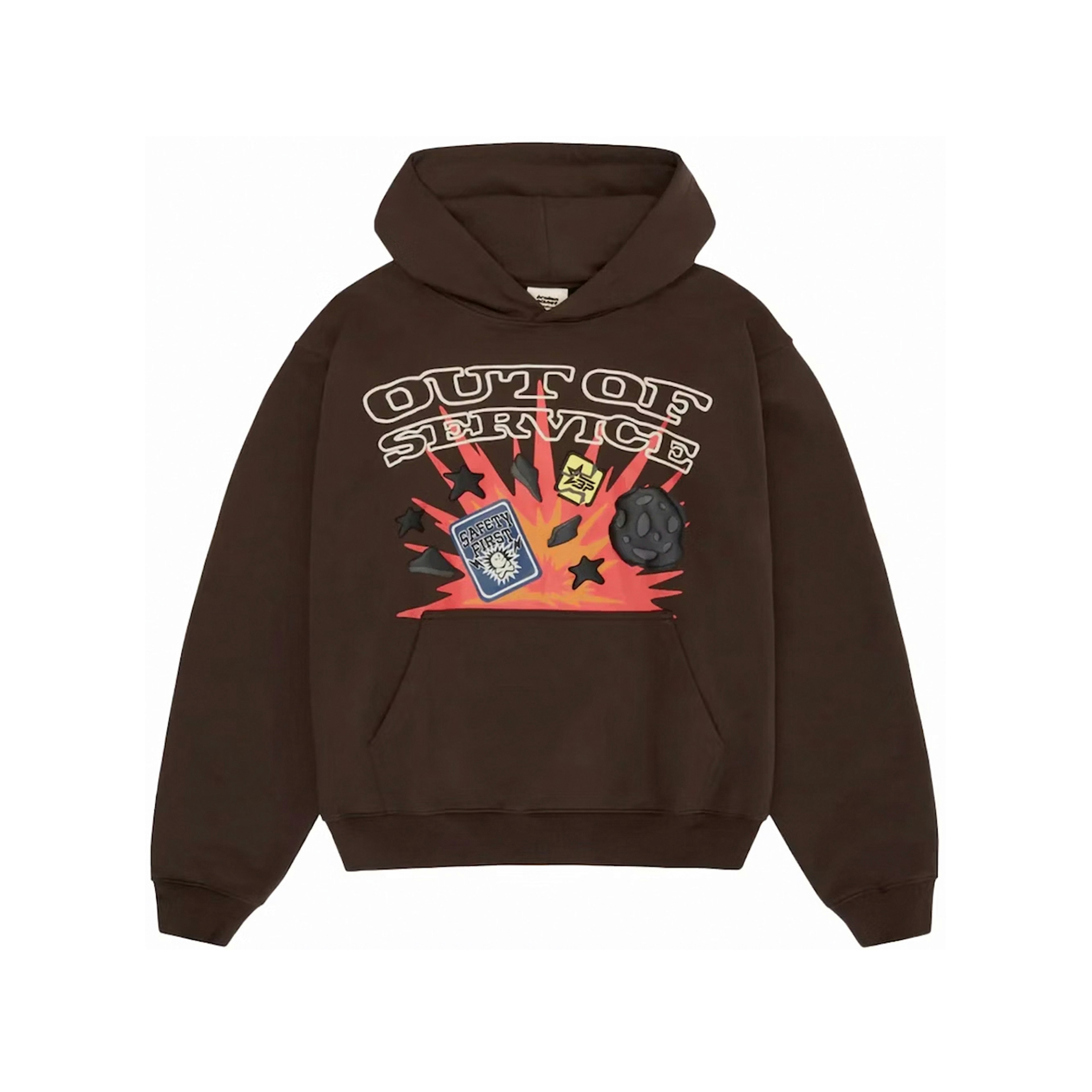 Broken Planet Out Of Service Hoodie Brown