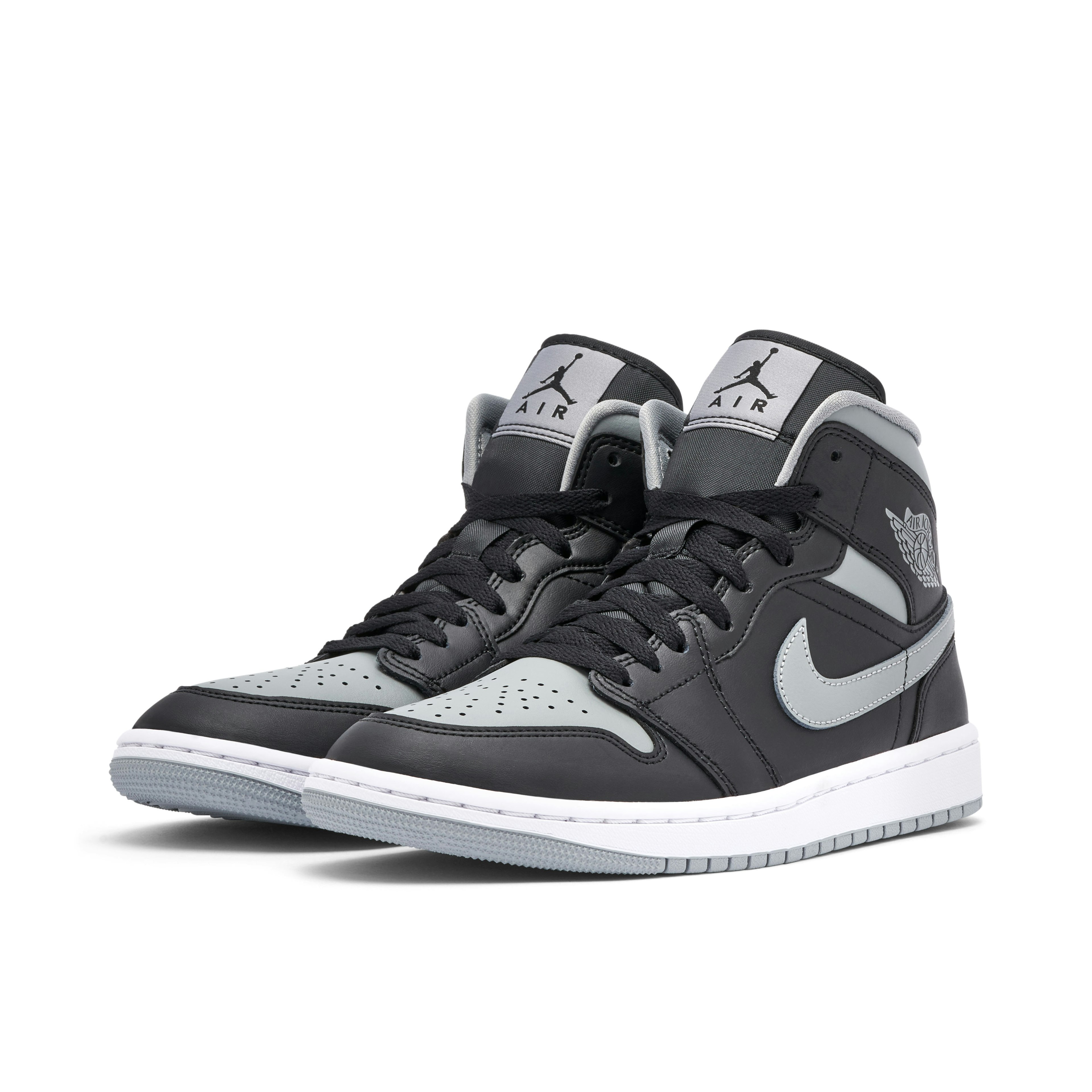 Air Jordan 1 Mid Shadow Black Grey Femme