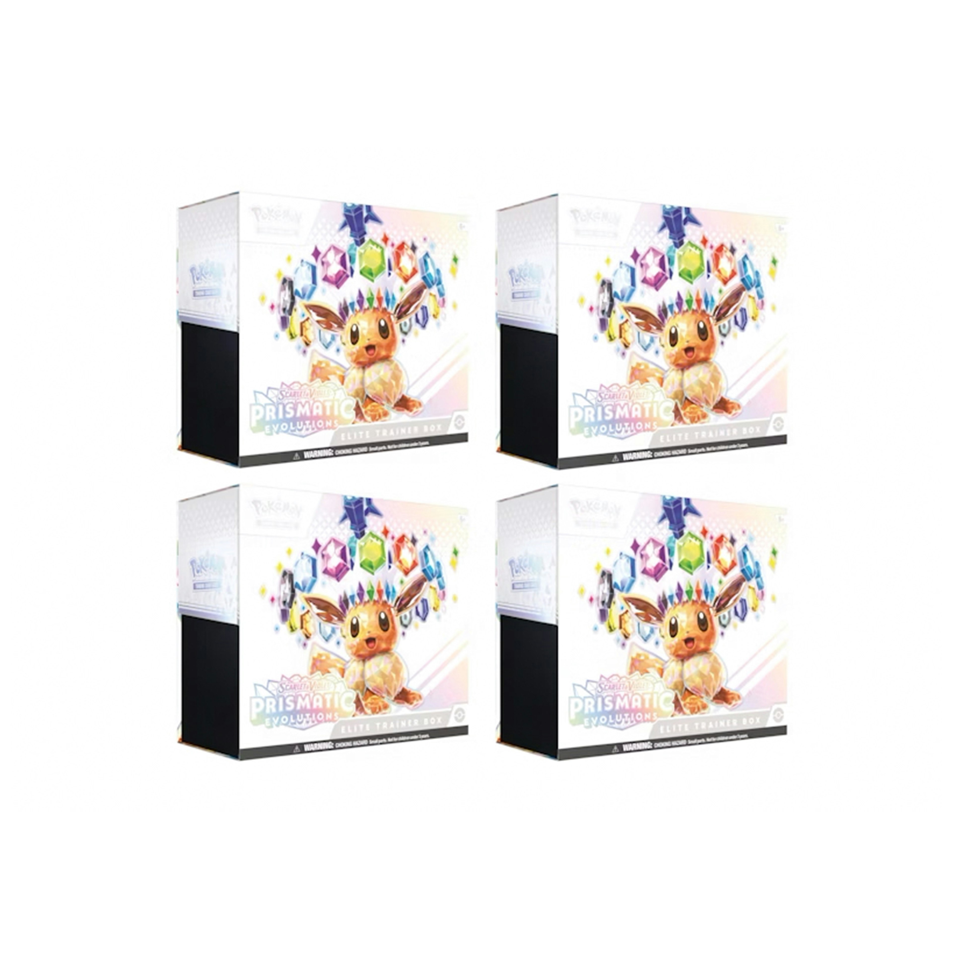 Pokémon Scarlet & Violet Prismatic Evolutions Elite Trainer Box 4x Lot