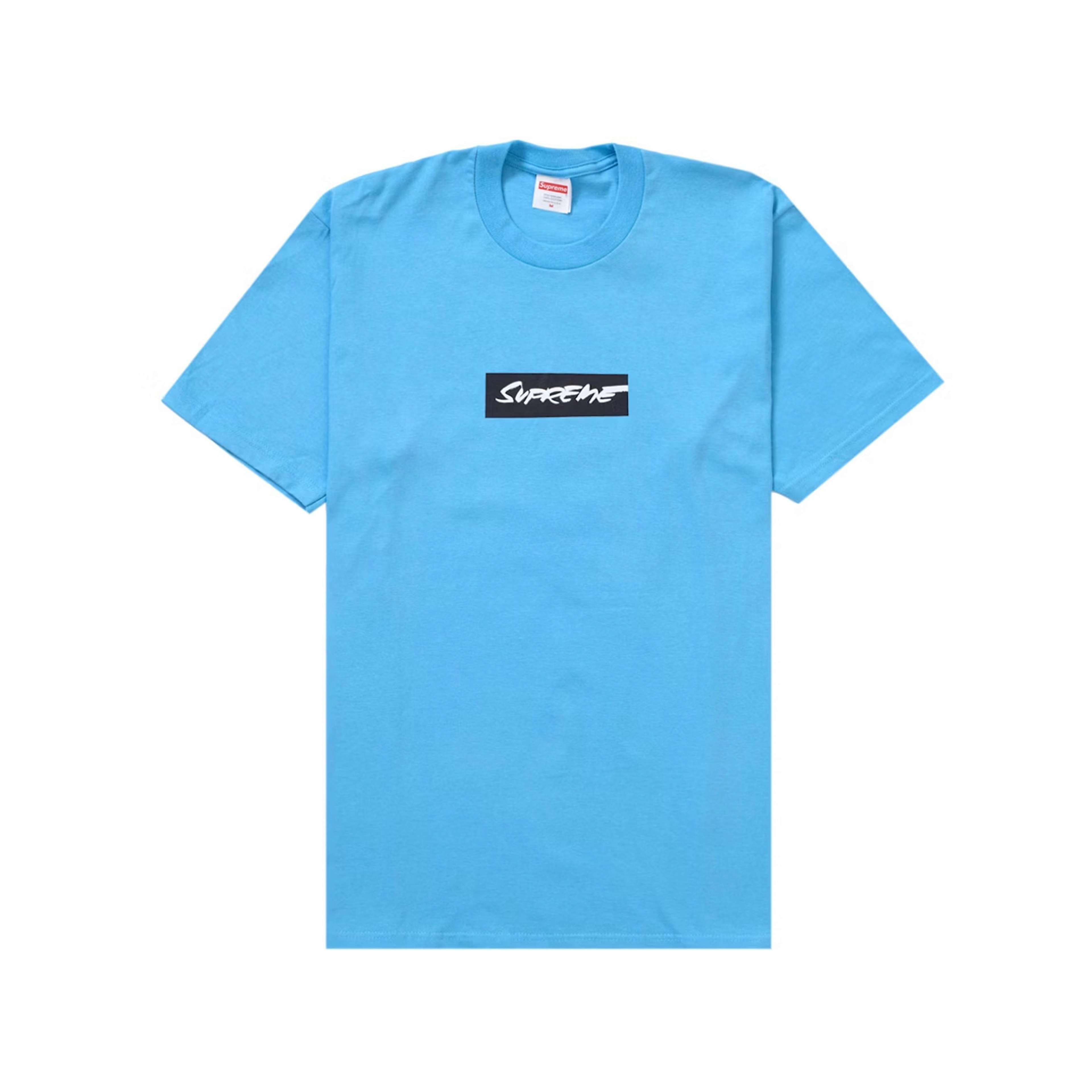 Supreme Futura Box Logo Tee Bright Blue