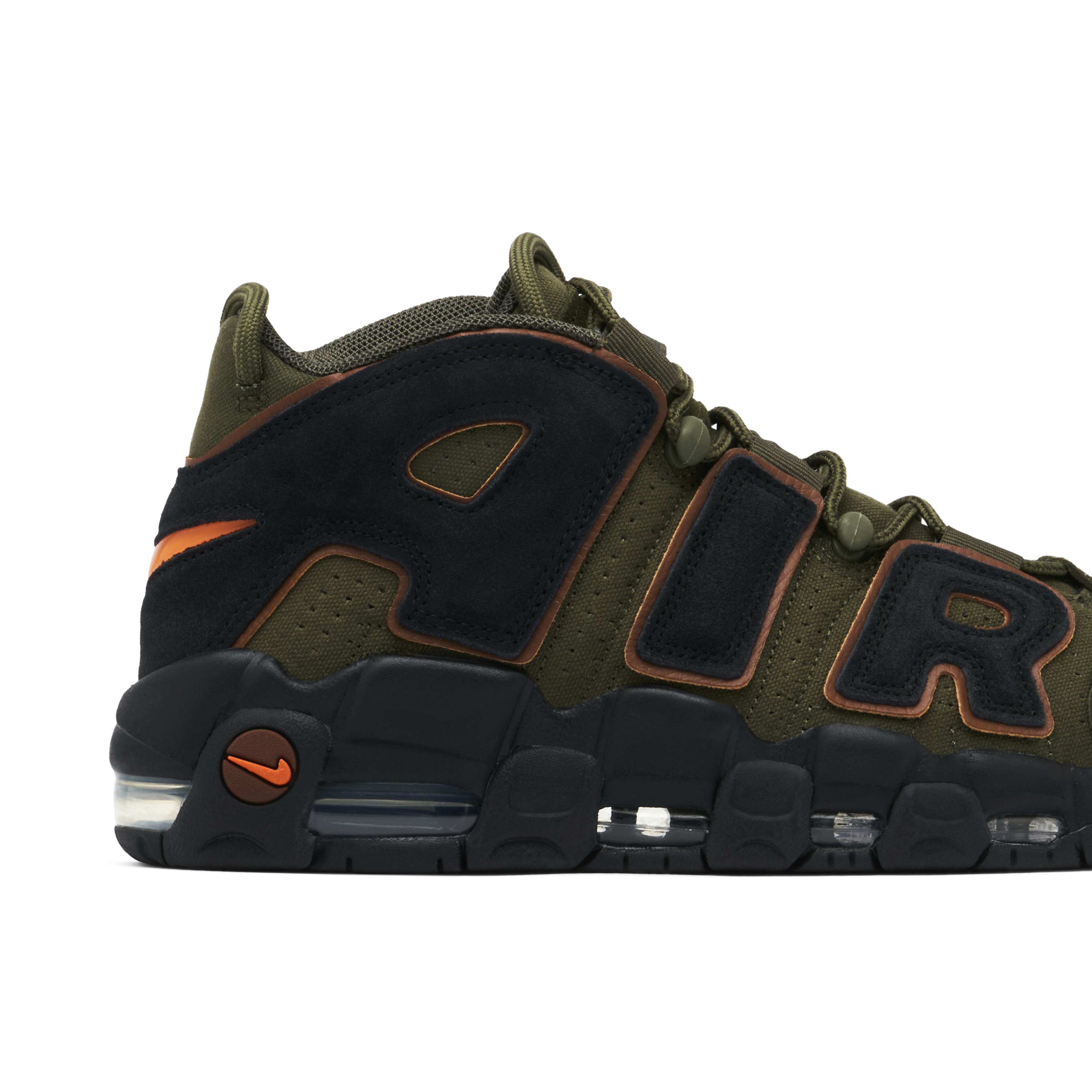 Nike Air More Uptempo 96 Cargo Khaki & Black