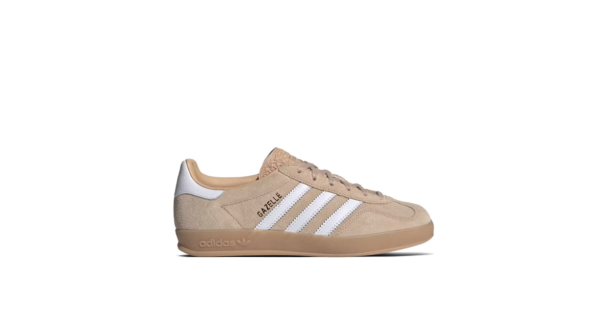 Adidas Gazelle Indoor Magic Beige Womens IH5482 Laced