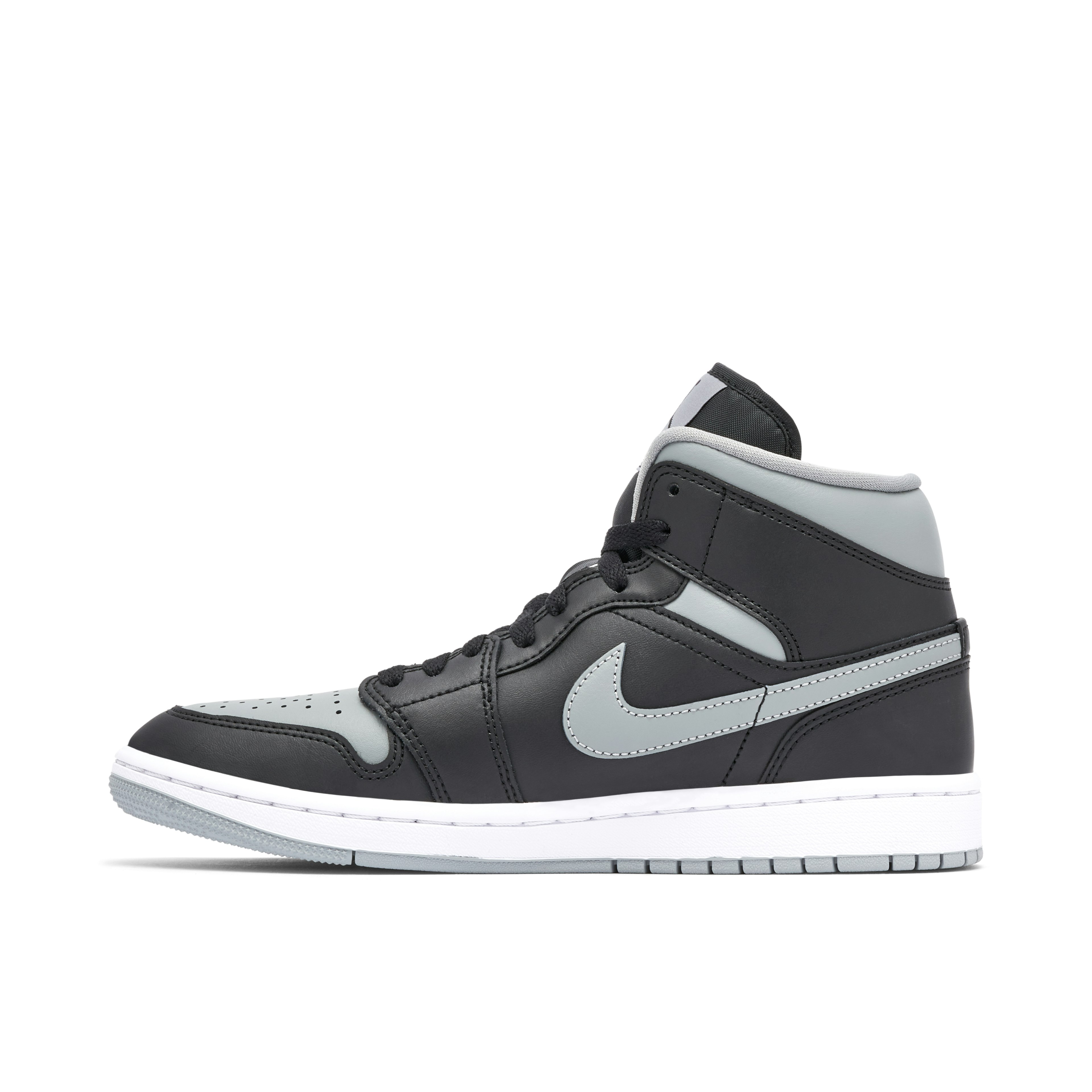 Air Jordan 1 Mid Shadow Black Grey Femme