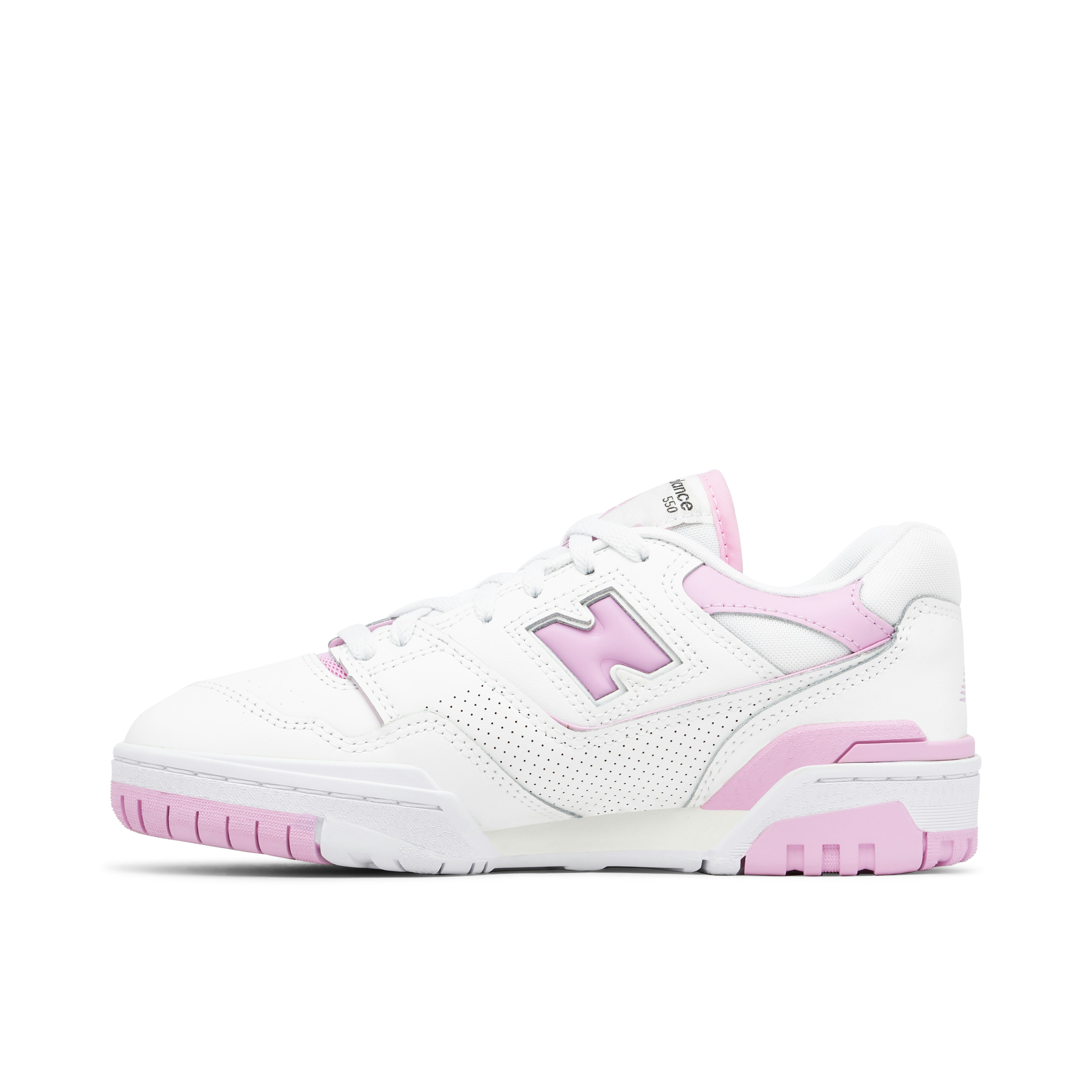New Balance 550 White Bubblegum Pink Womens