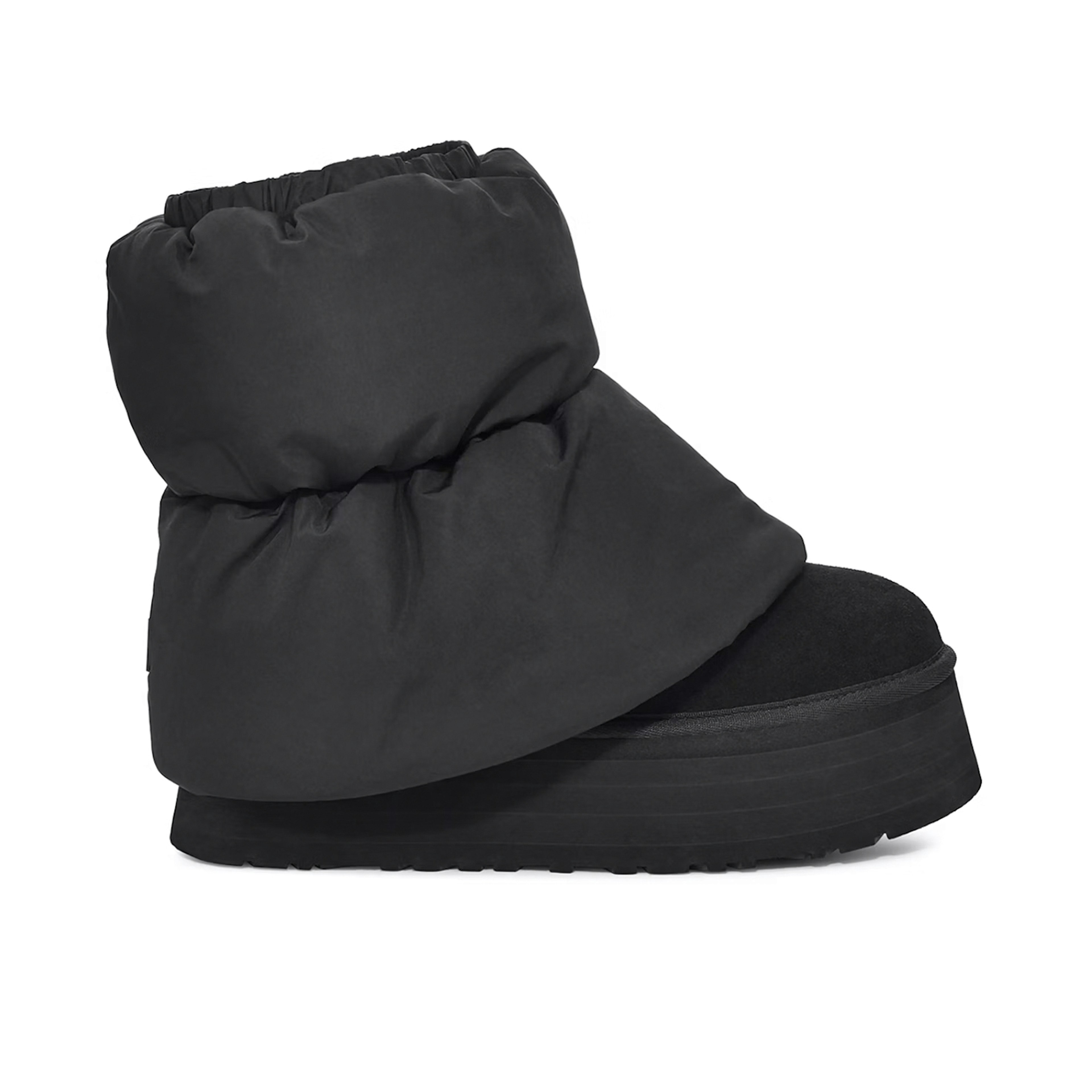 UGG Classic Mini Dipper Puffer Boot Black Womens