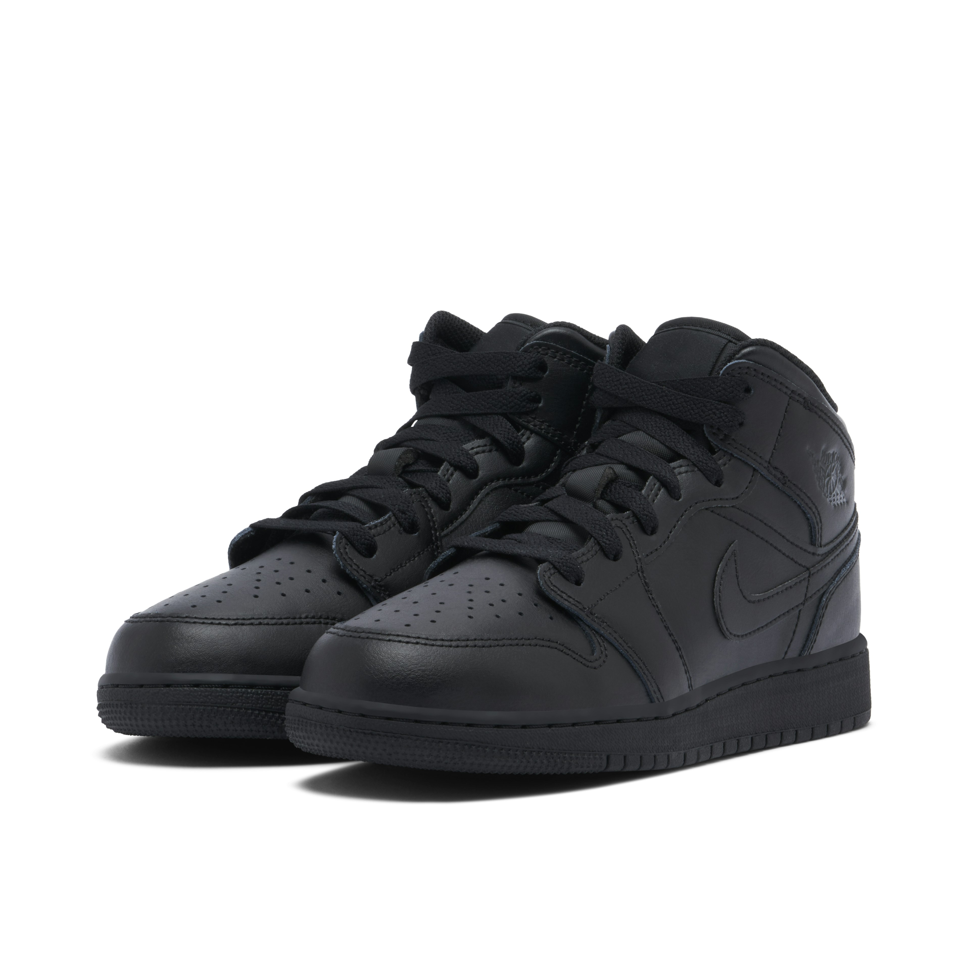 Air Jordan 1 Mid Triple Black GS