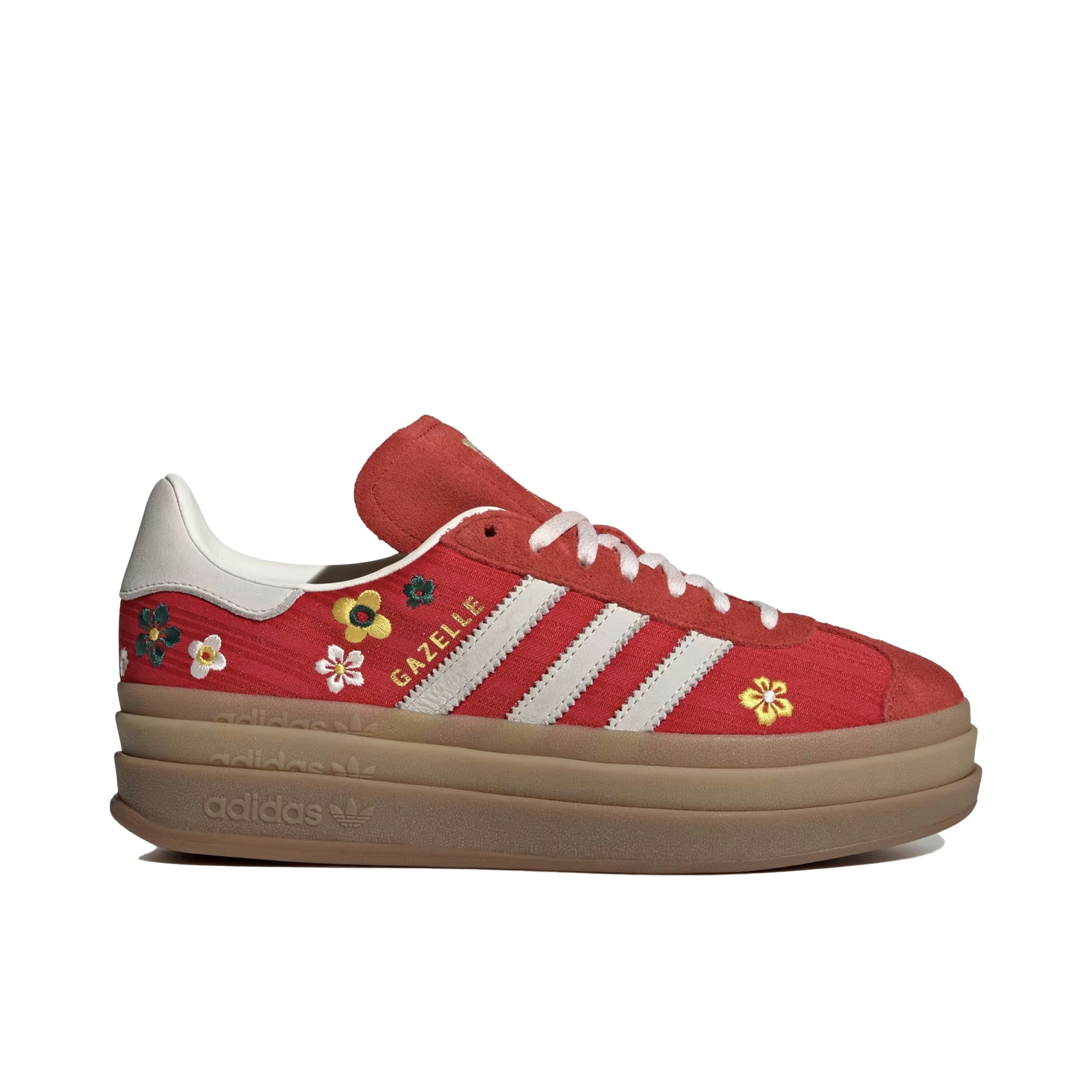 Adidas Gazelle Bold Liberty London Better Scarlet Yellow Womens